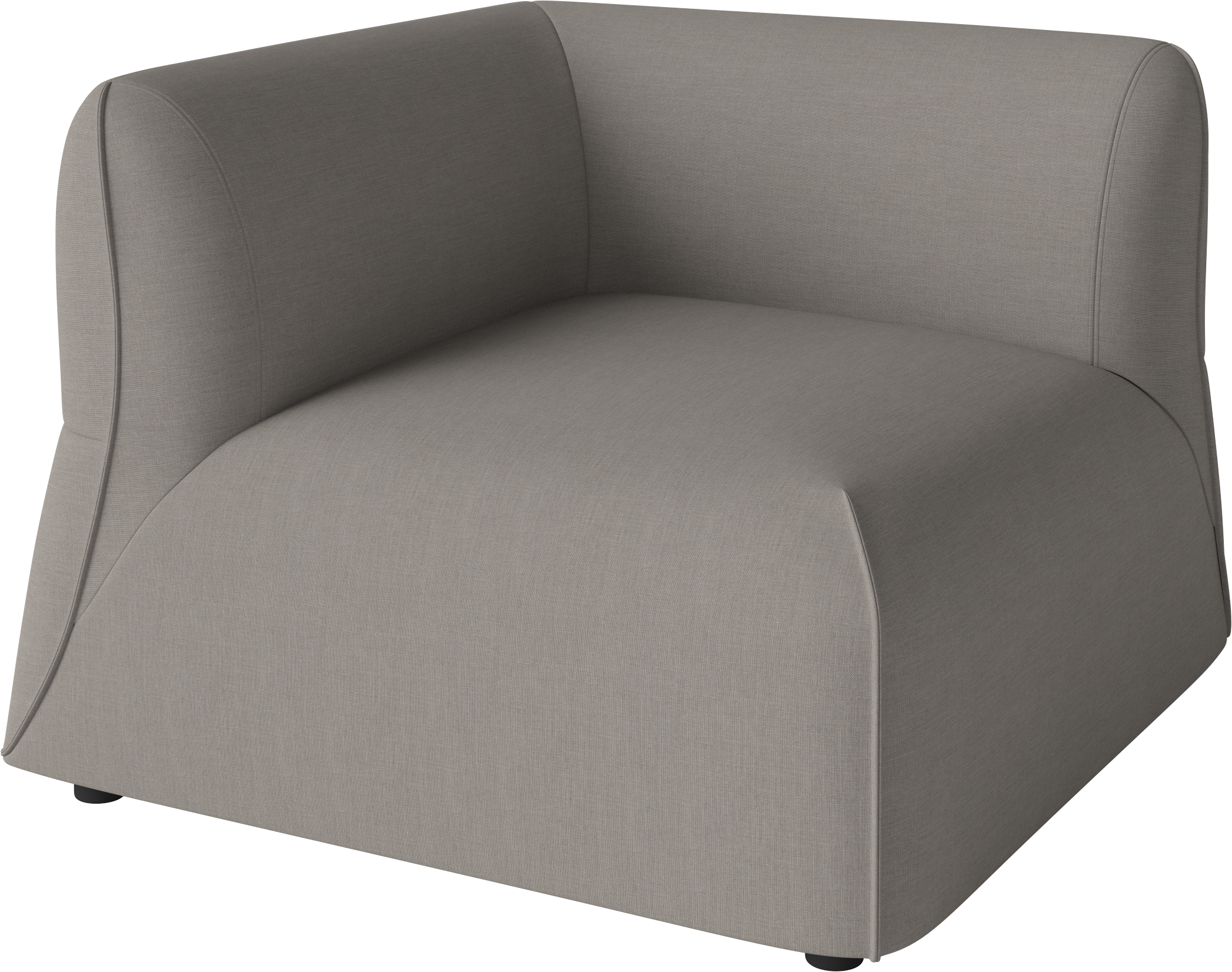 Sofa zewnętrzna modułowa ARKE - moduł lewostronny tapicerowany