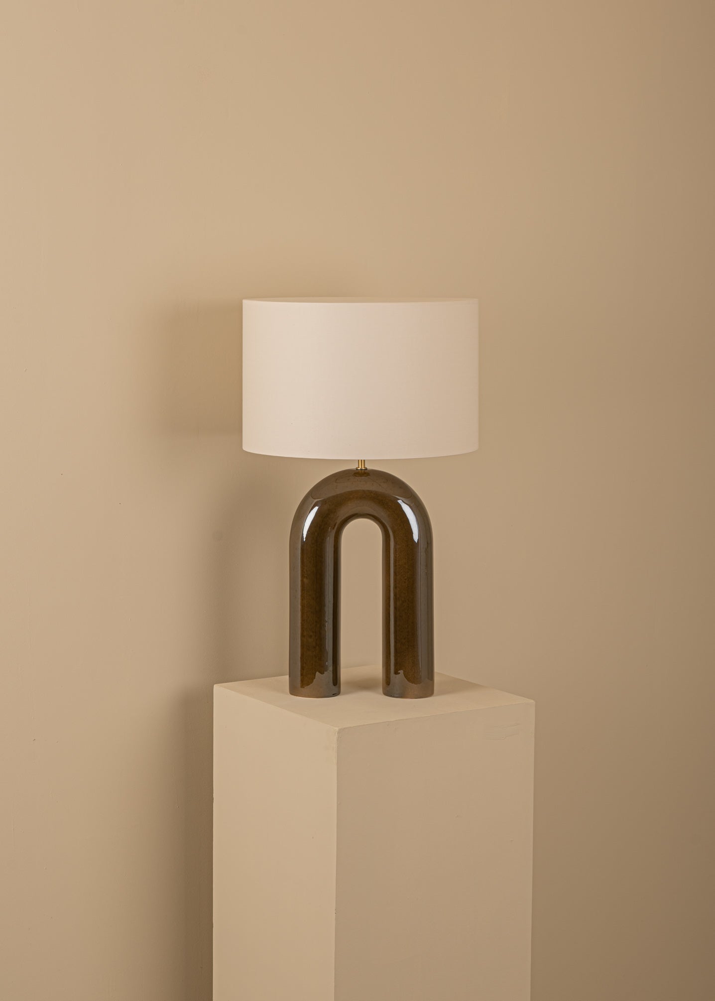 Lampa stołowa ceramiczna ARKO zielony