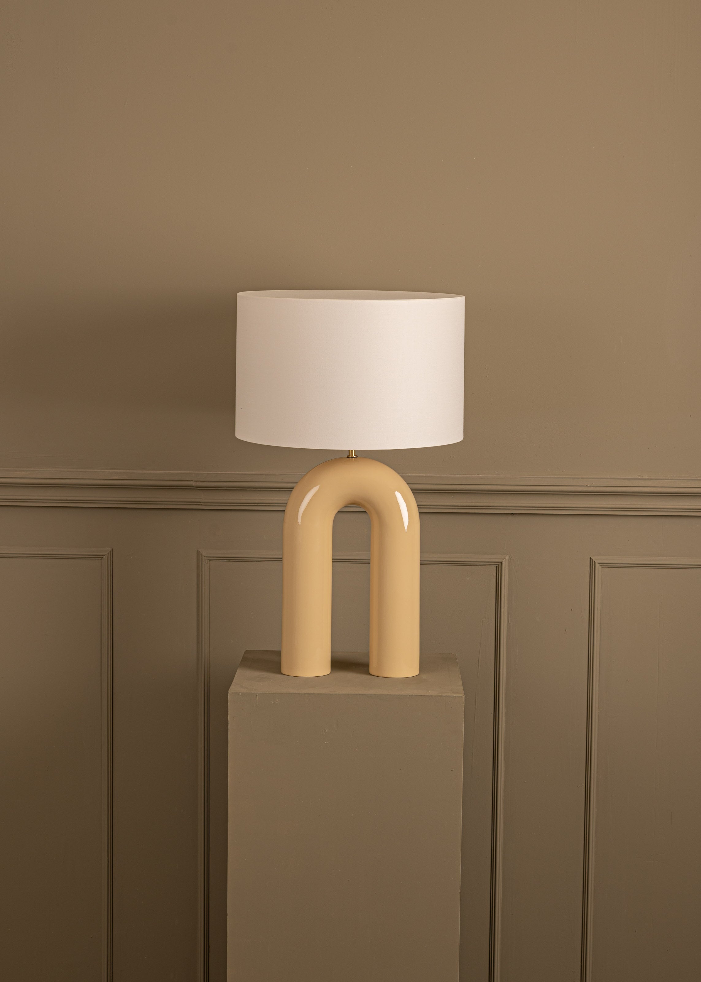Tischlampe aus Keramik ARKO beige