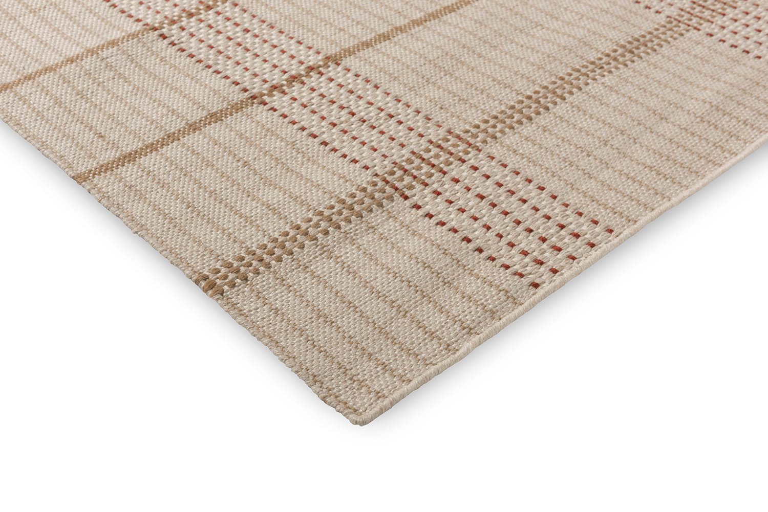 Dywan zewnętrzny ZONA STITCH beżowo-pomarańczowy
