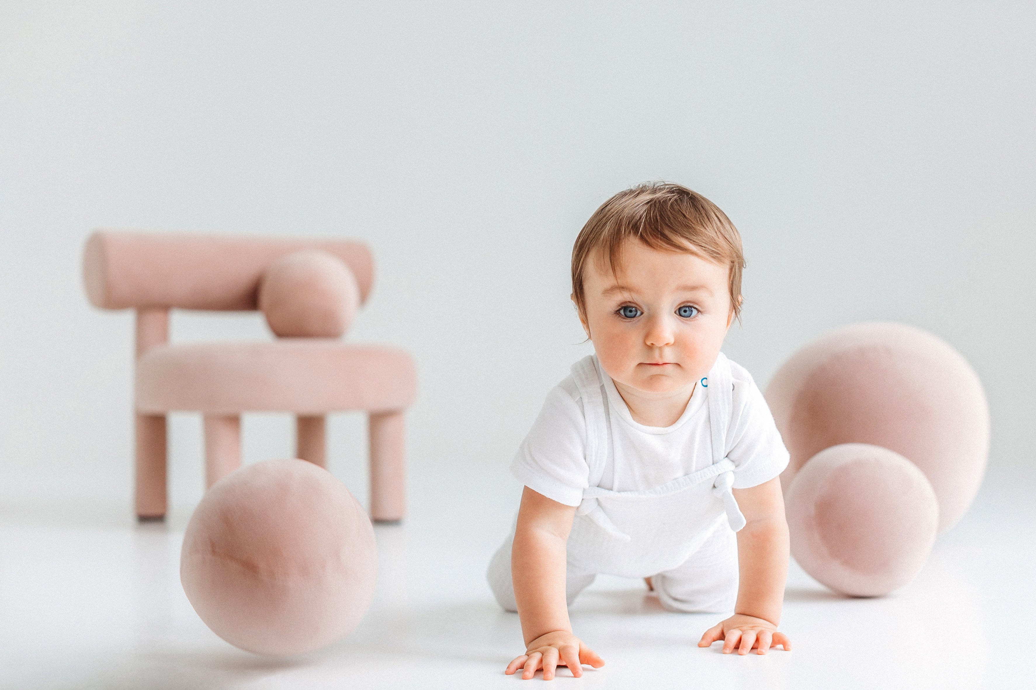Puf dziecięcy BABY SPHERIC tapicerowany