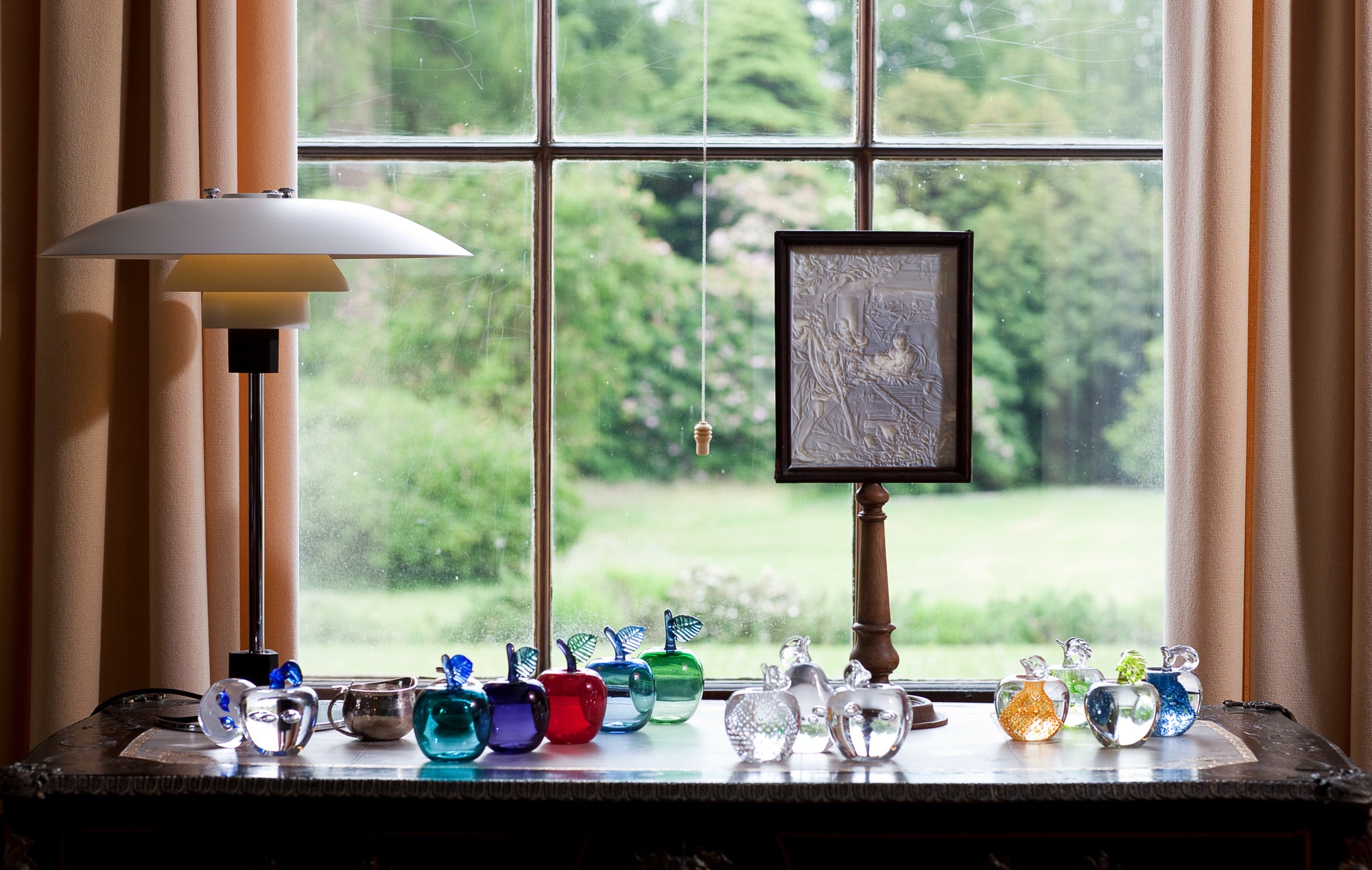 PH 4/3 table lamp white with chrome base