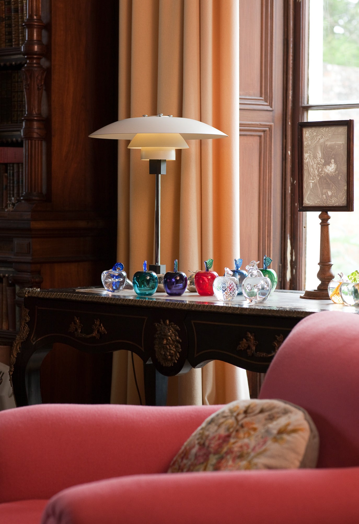 PH 4/3 table lamp white with chrome base