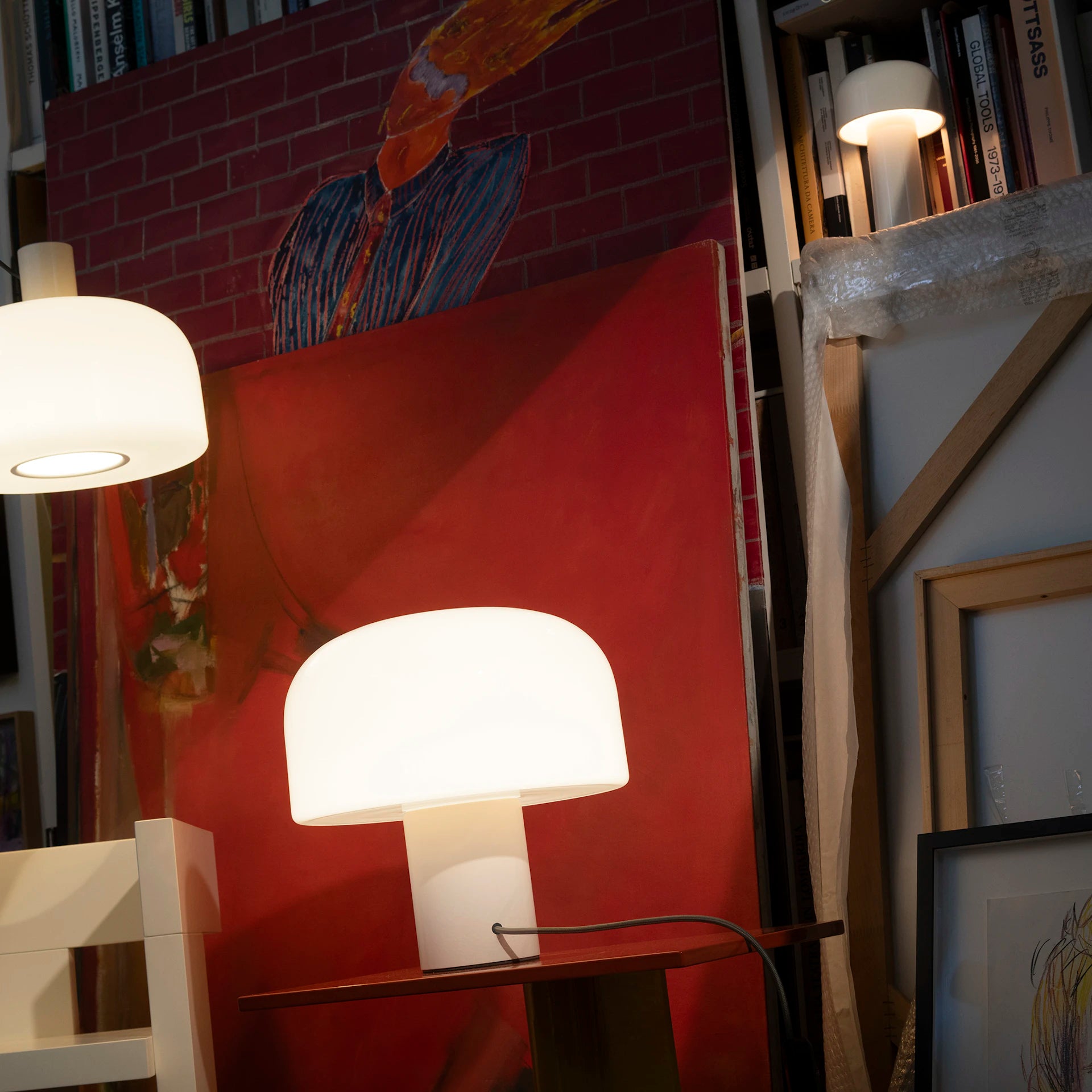 Lampa wisząca BELLHOP GLASS biały