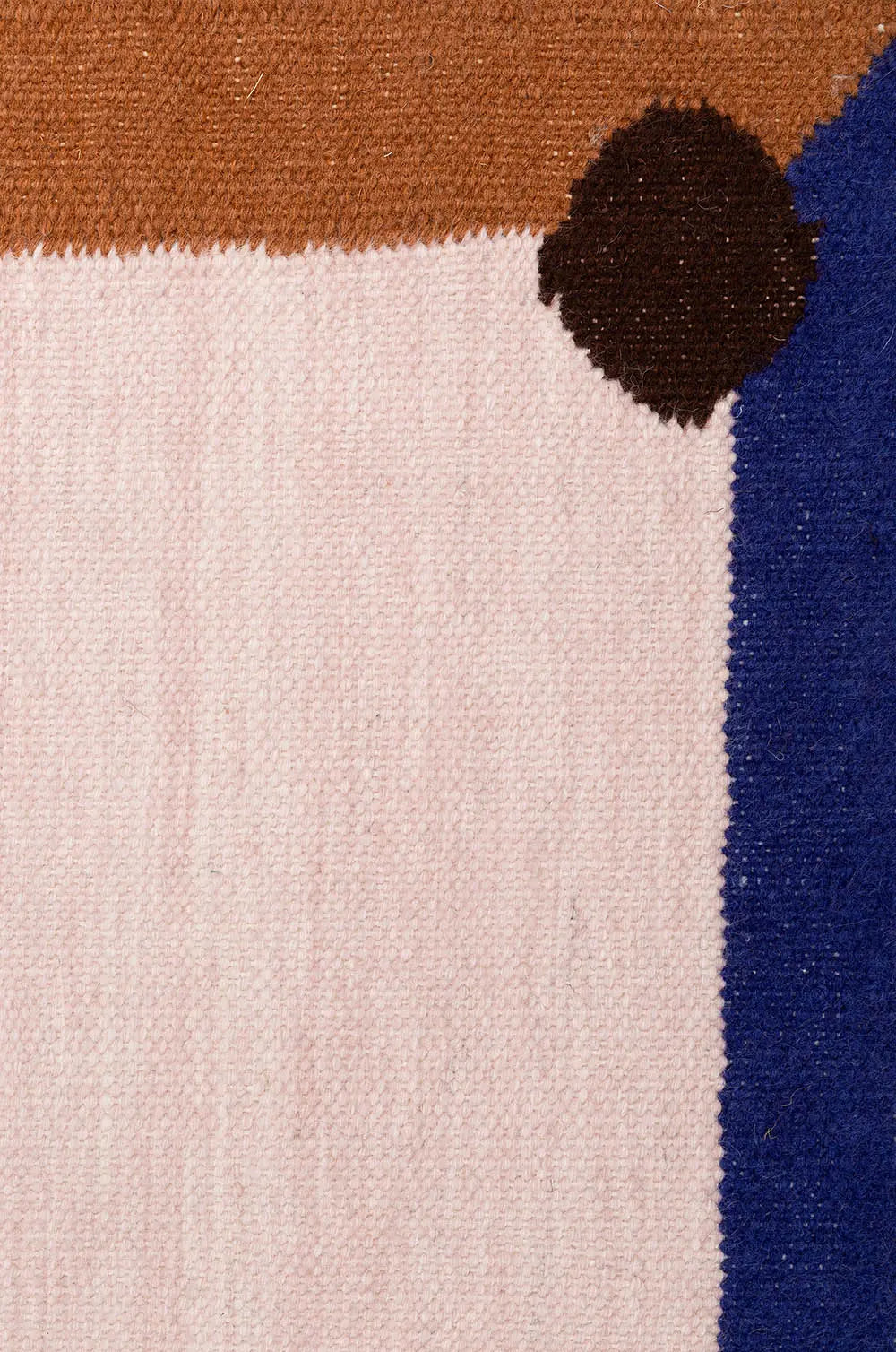 Teppich BERLIN rosa mit orange und marineblau