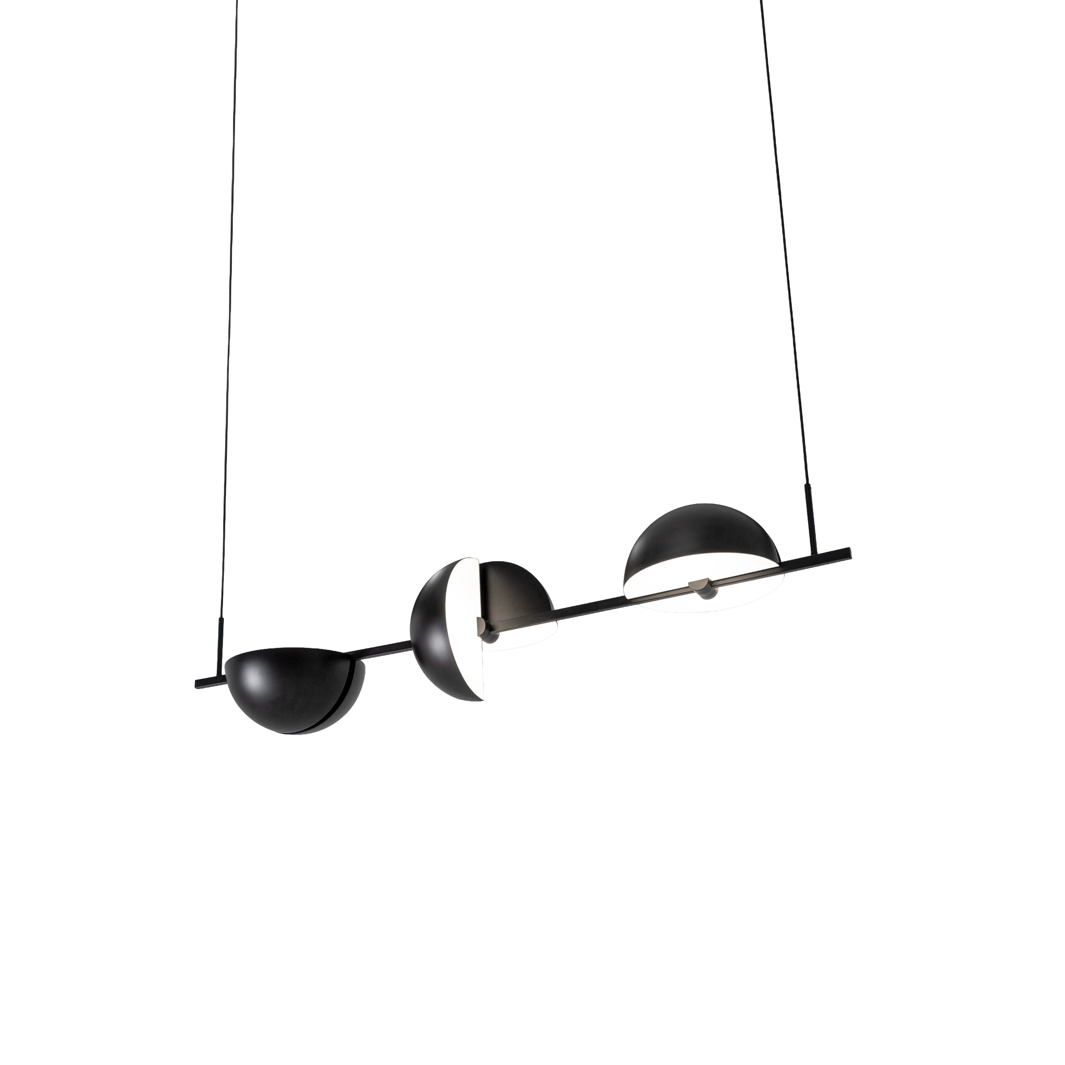Pendelleuchte TRAPEZE TRIPLETTE schwarz