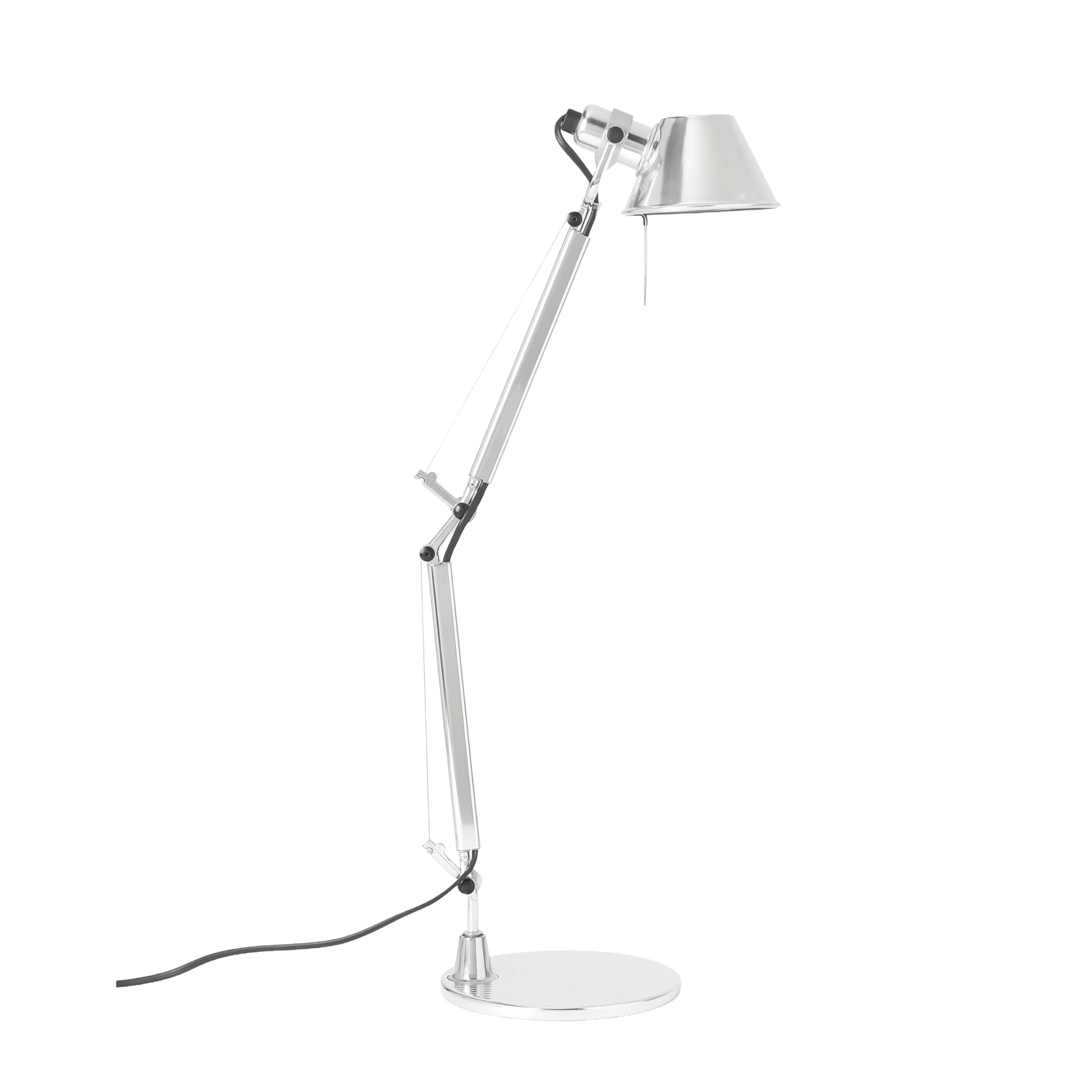Lampa biurkowa regulowana TOLOMEO MICRO błyszczący srebrny