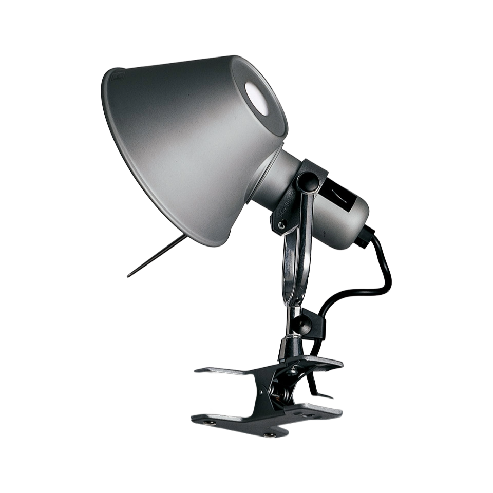 Lampa z klipsem TOLOMEO PINZA aluminium