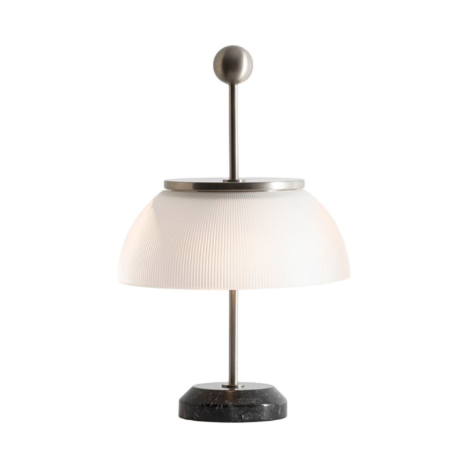 ALFA table lamp white with marble base