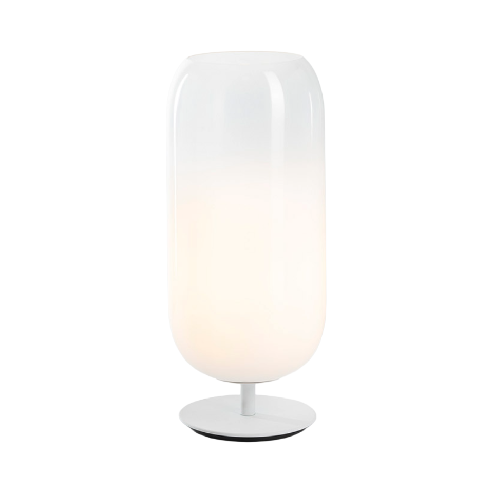 Tischlampe GOPLE weiß mit weißem Sockel