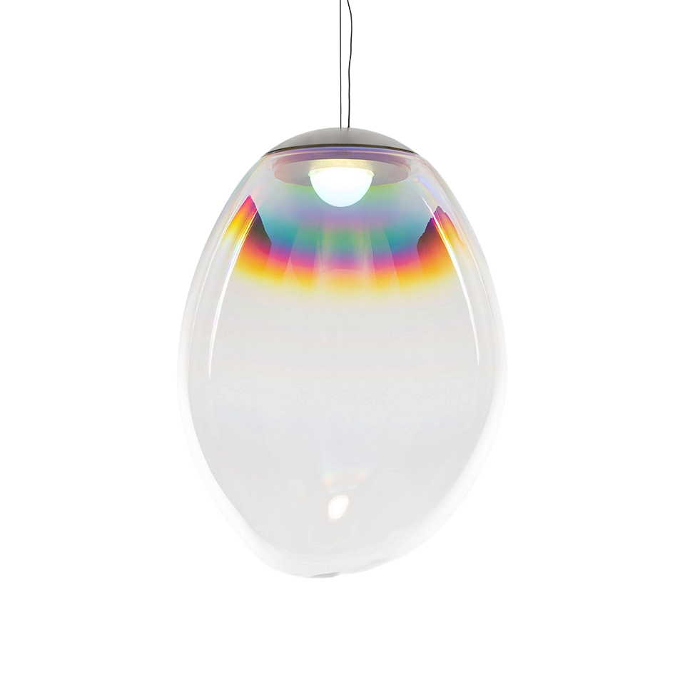 Pendelleuchte STELLAR NEBULA opalisierendes Blasglas