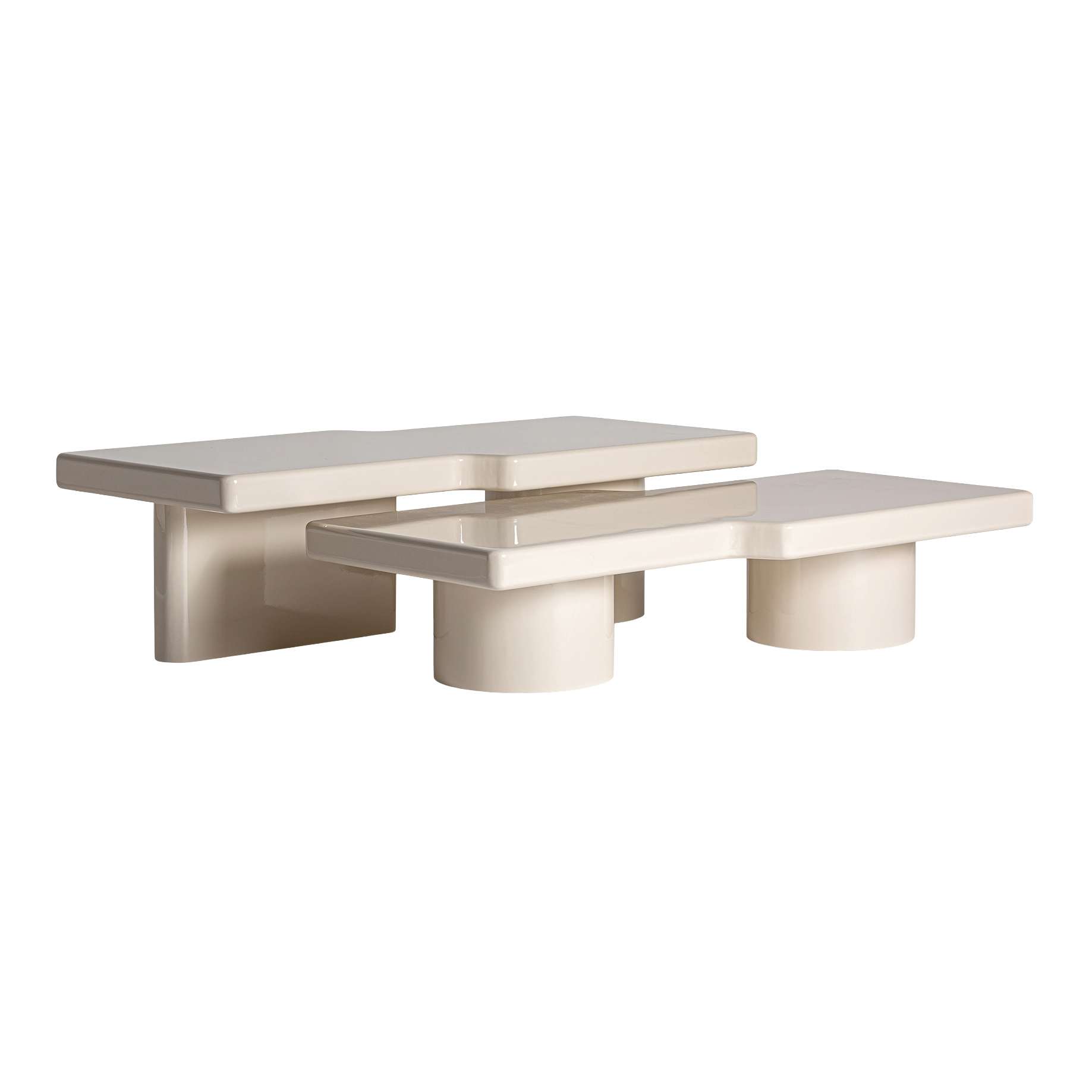 NOVARA Beige Coffee Table Set