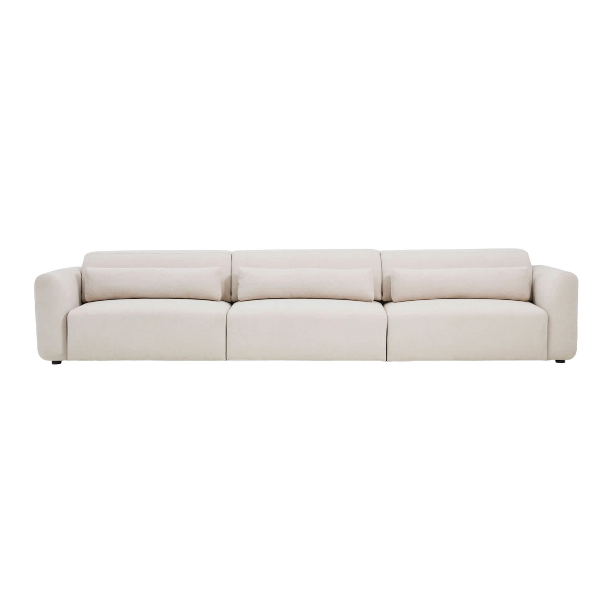 Sofa 6-osobowa z elektrycznym wysuwem LARES beżowy szenil