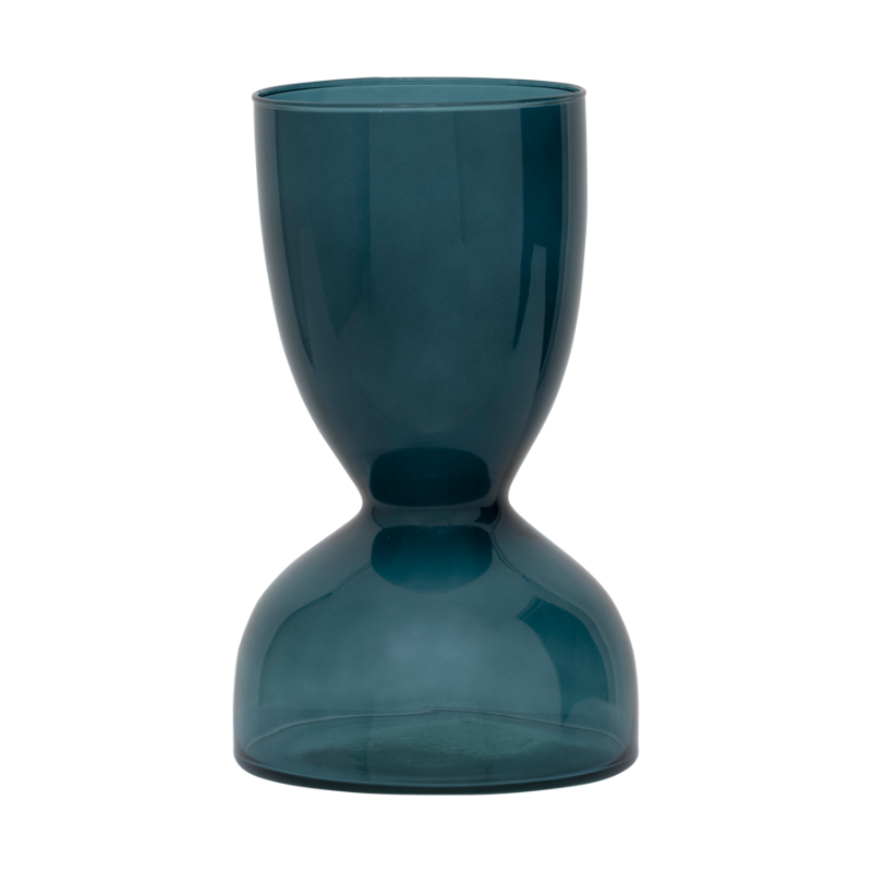 Glass vase EBBE petrol