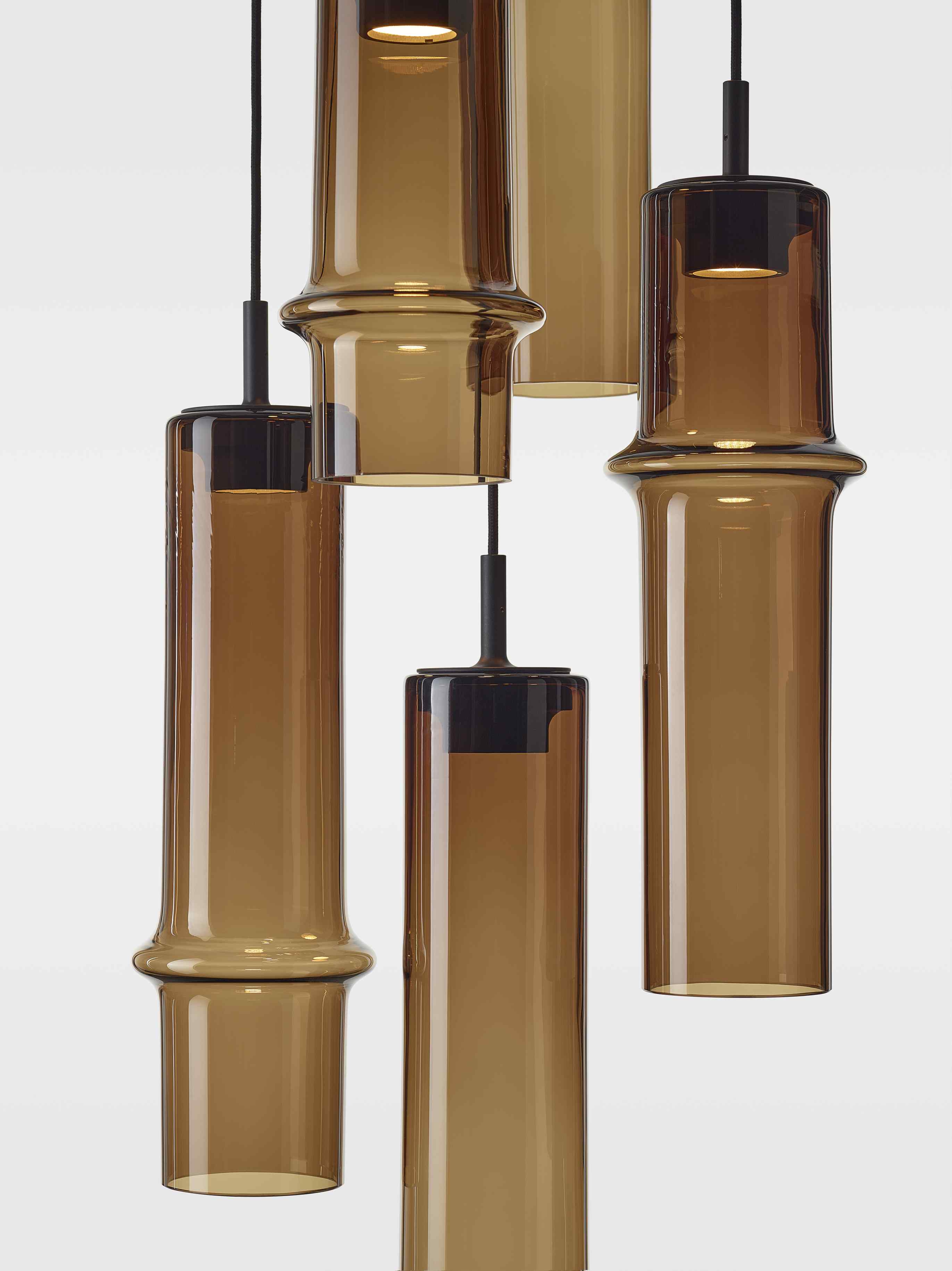Lampa wisząca BAMBOO FOREST szkło