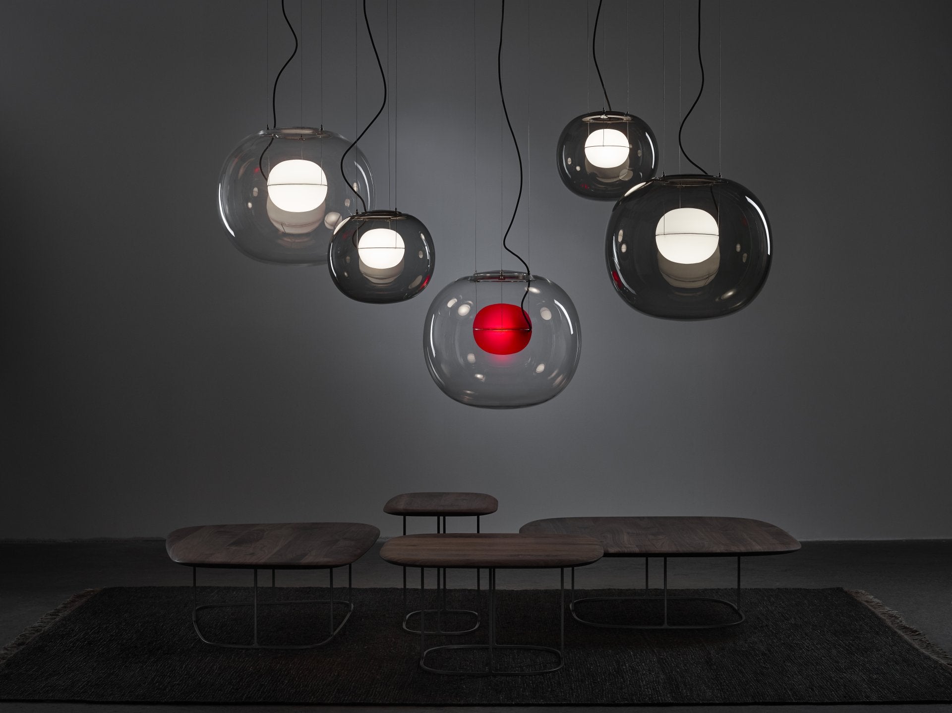 Lampa wisząca BIG ONE dmuchane szkło