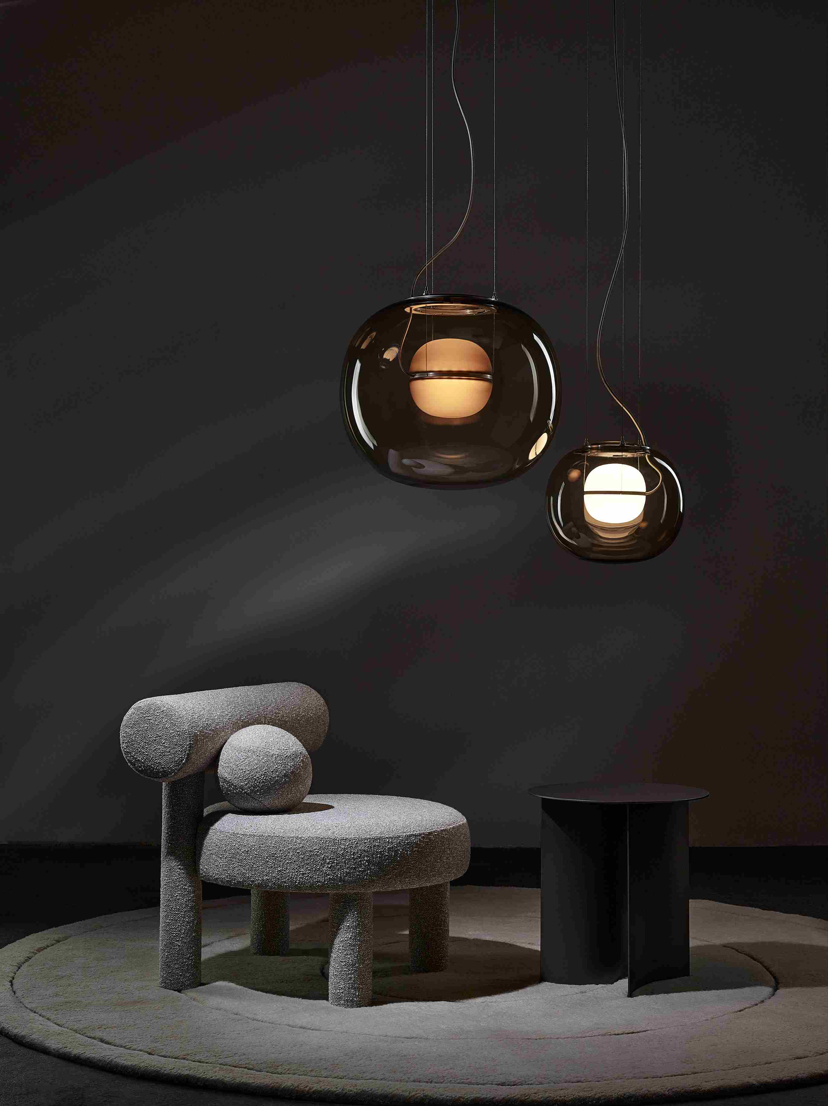 Lampa wisząca BIG ONE dmuchane szkło