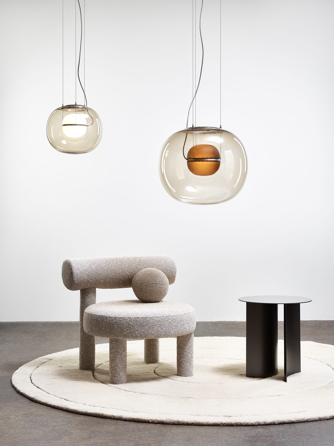 Lampa wisząca BIG ONE dmuchane szkło
