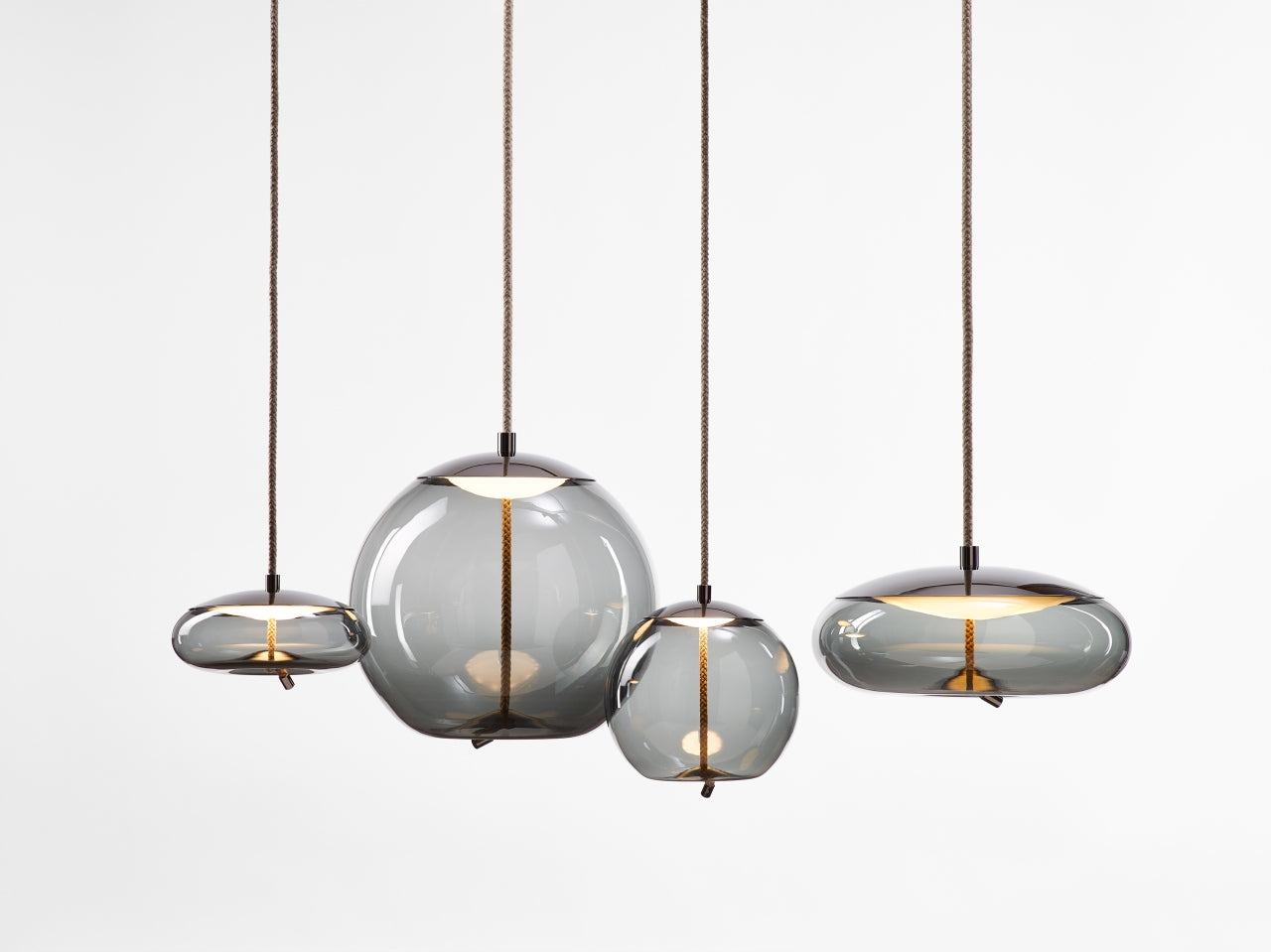 Lampa wisząca KNOT - DISCO szklana