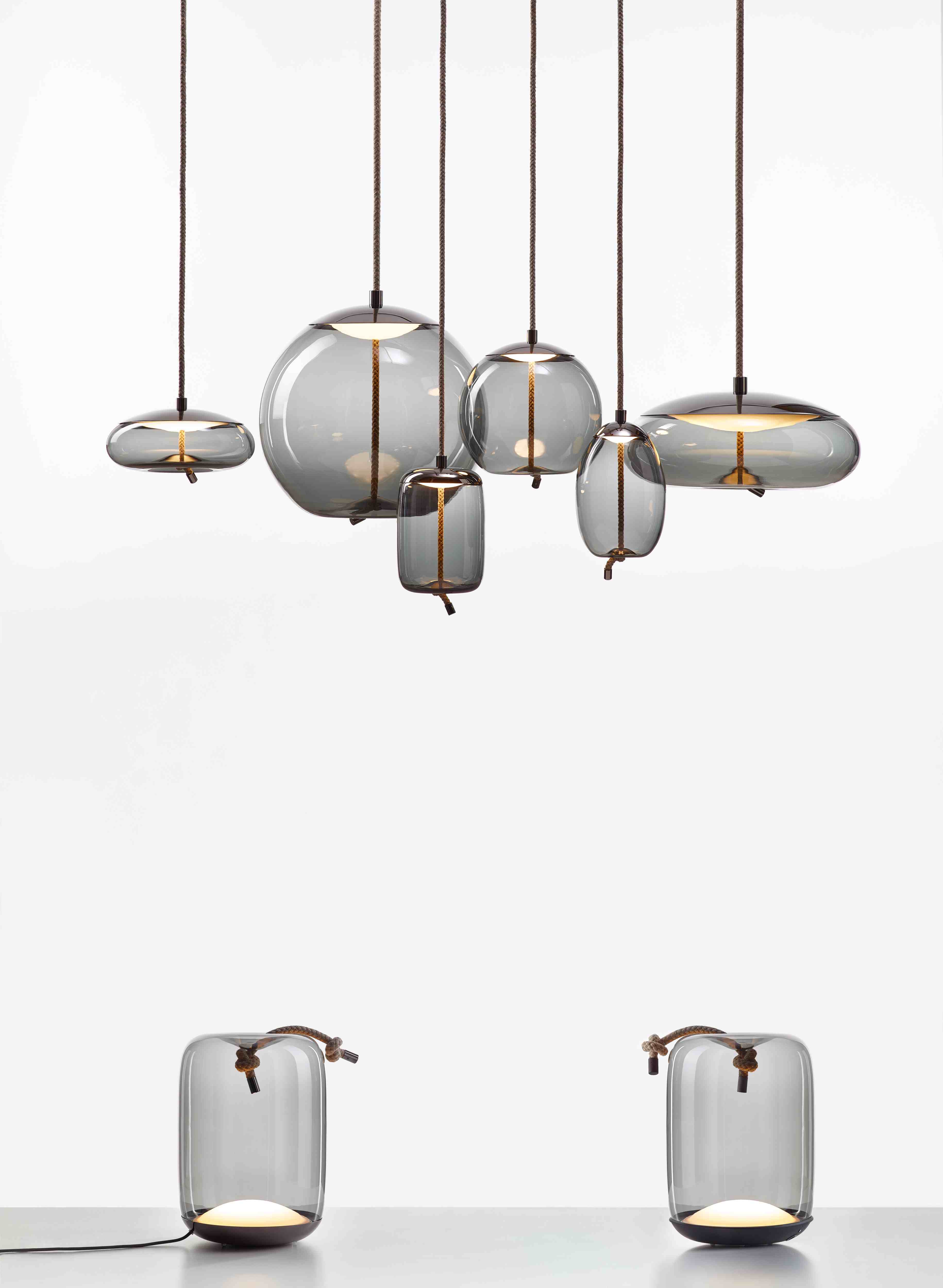 Lampa wisząca KNOT SMALL - UOVO szklana