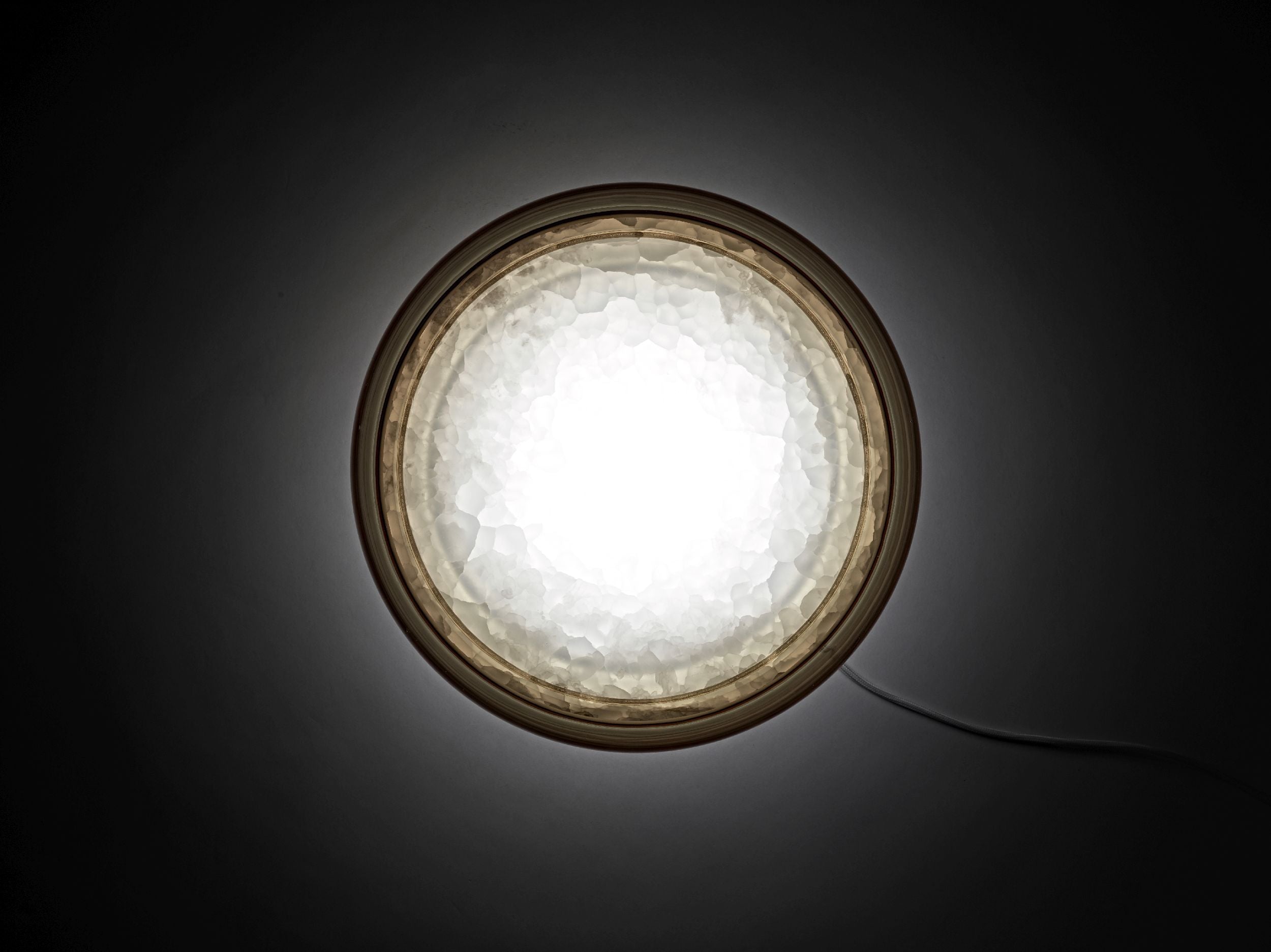 Lampa stołowa MACARON M dmuchane szkło z onyksem