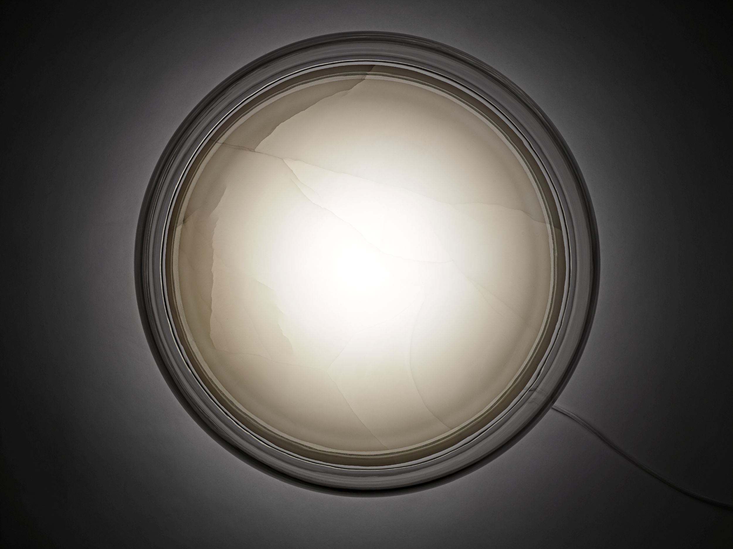 Lampa stołowa MACARON M dmuchane szkło z onyksem