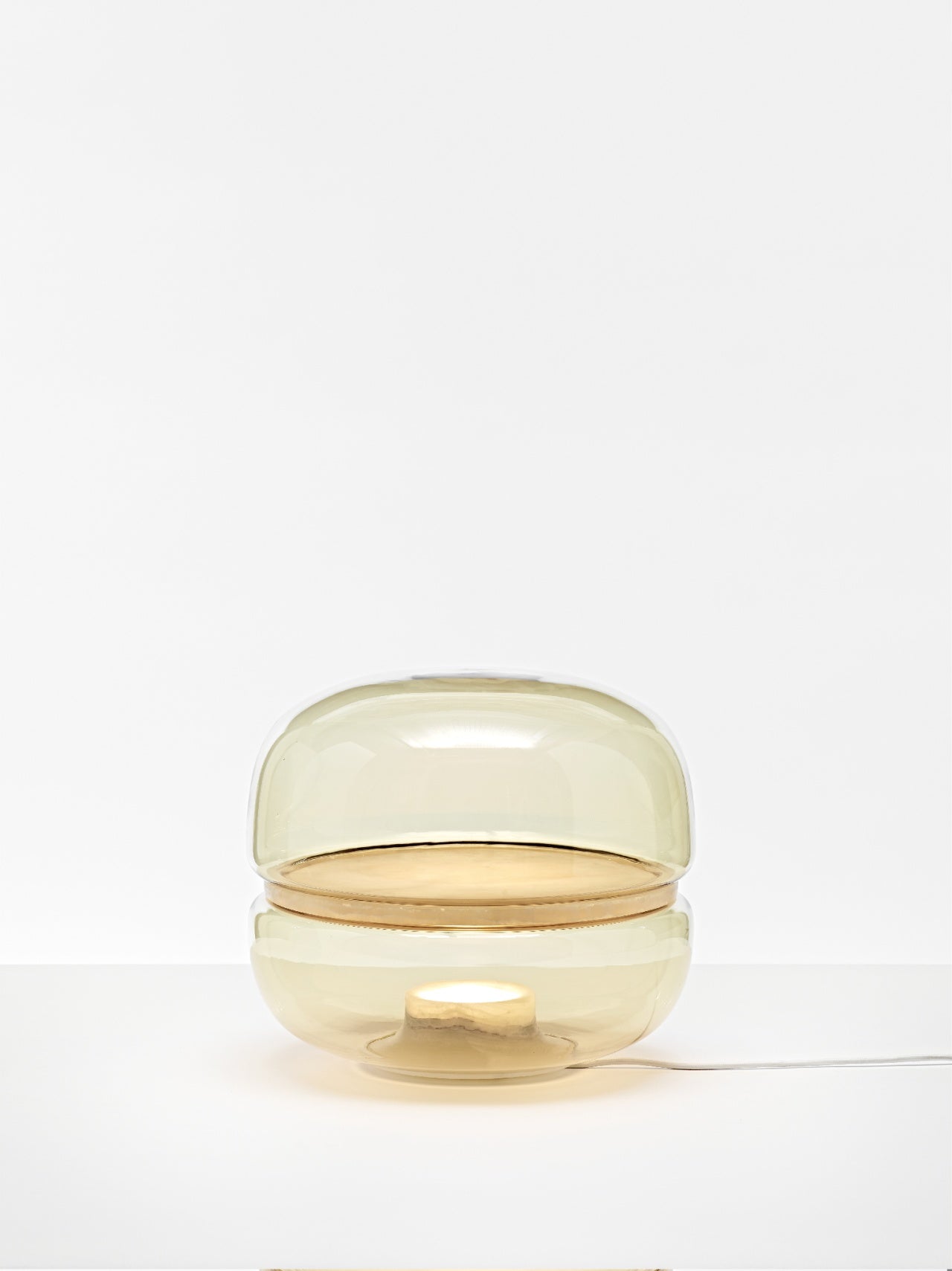 Lampa stołowa MACARON M dmuchane szkło z onyksem