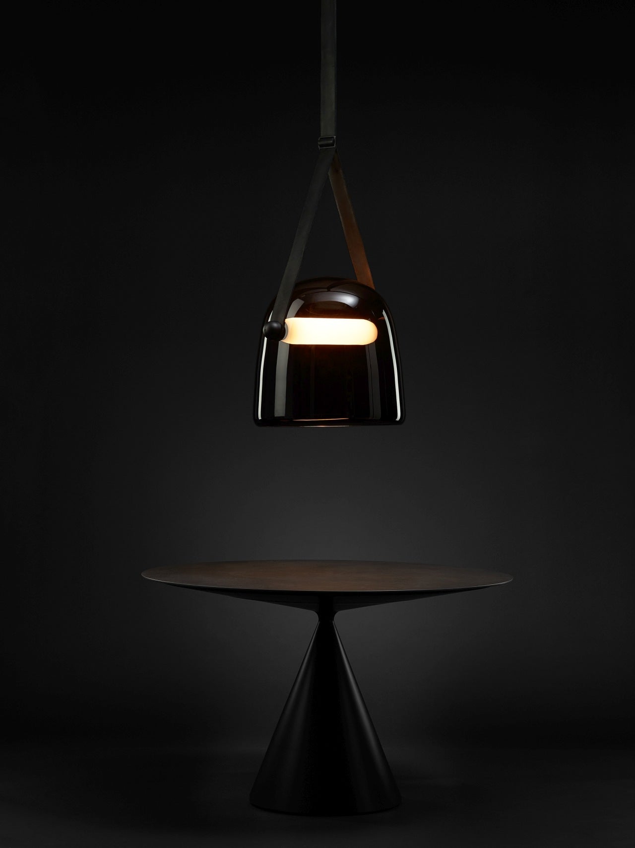 Lampa wisząca MONA czarna podsufitka