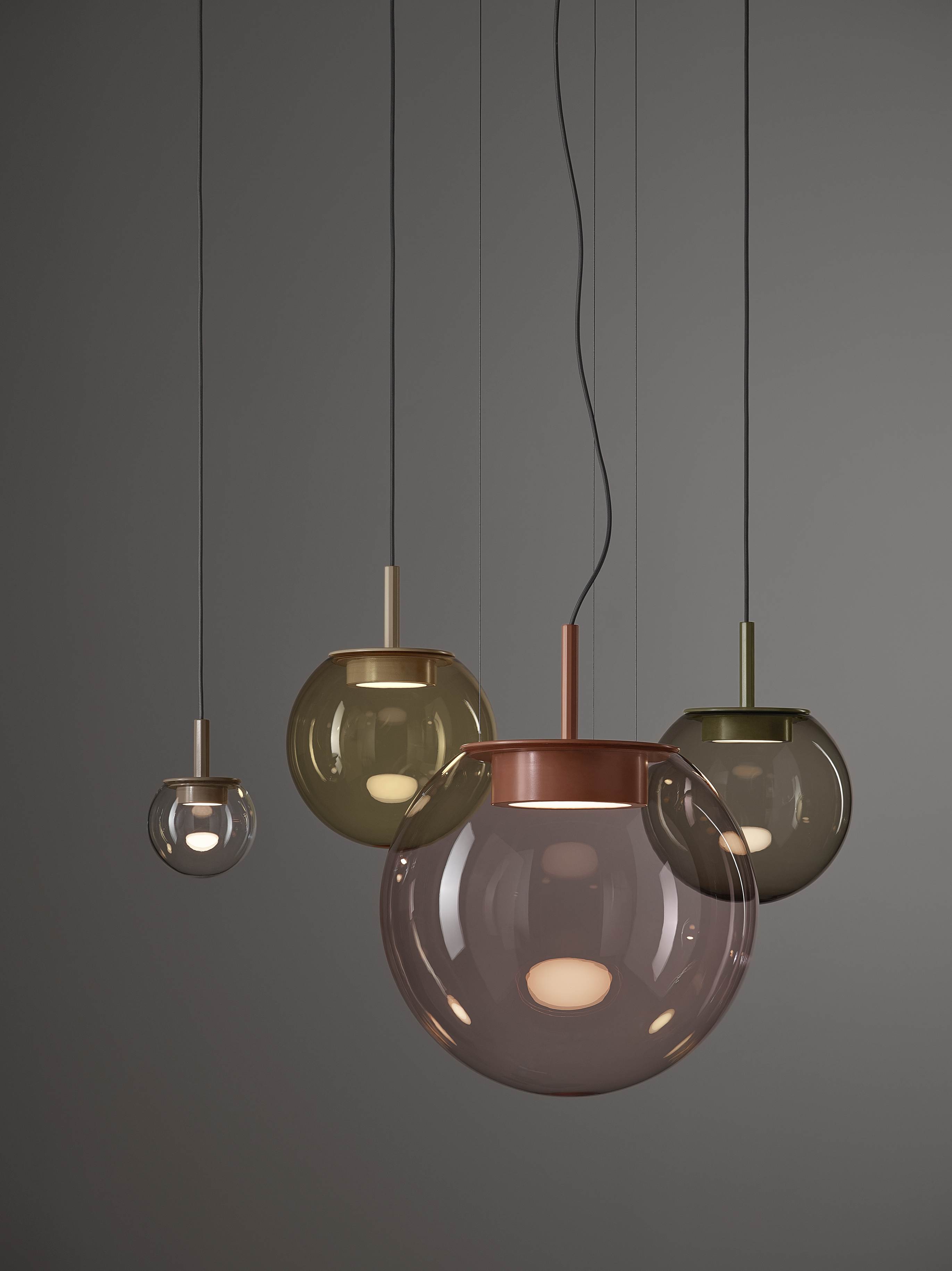 Lampa wisząca ORBIS dmuchane szkło