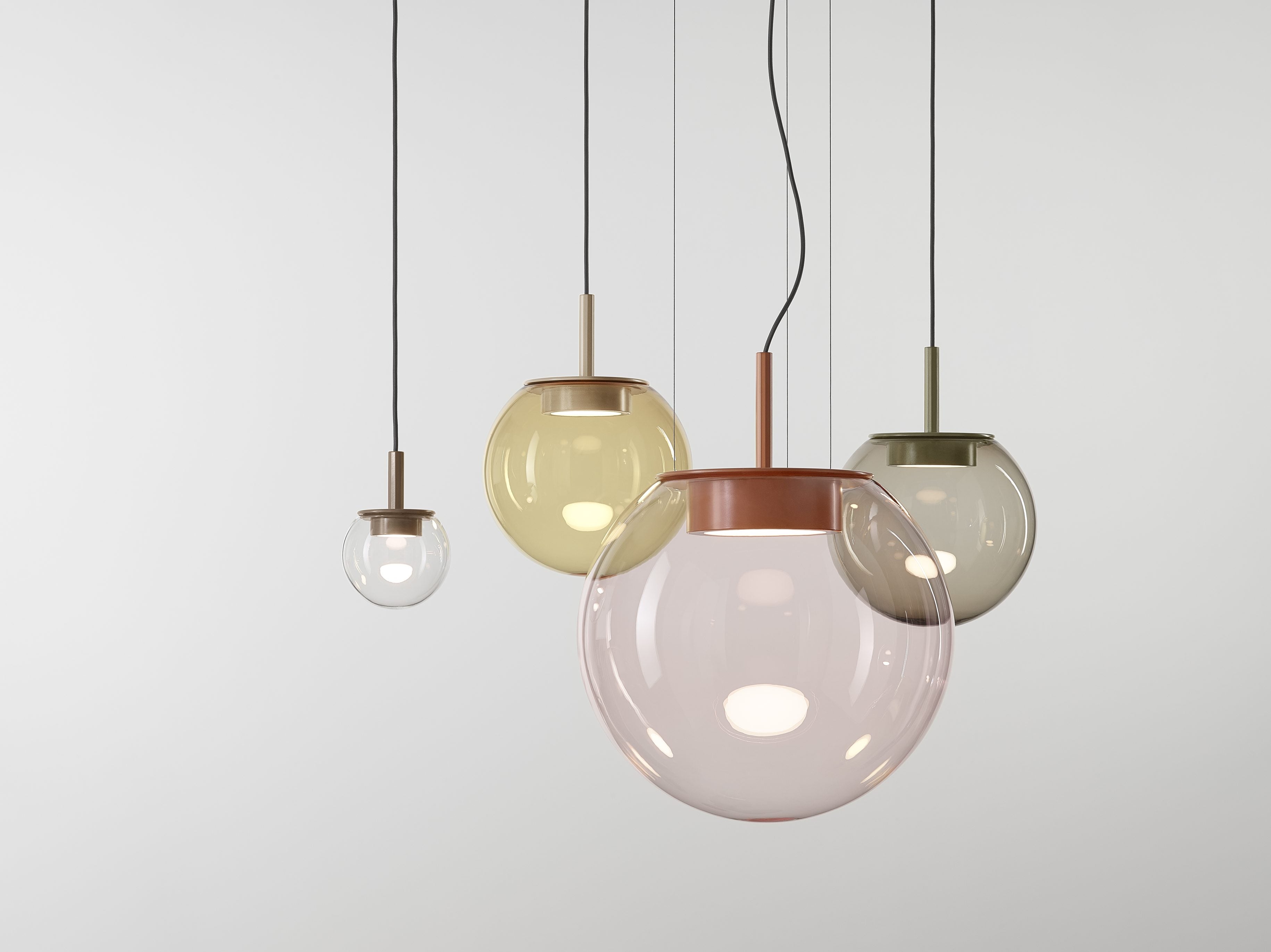 Lampa wisząca ORBIS dmuchane szkło