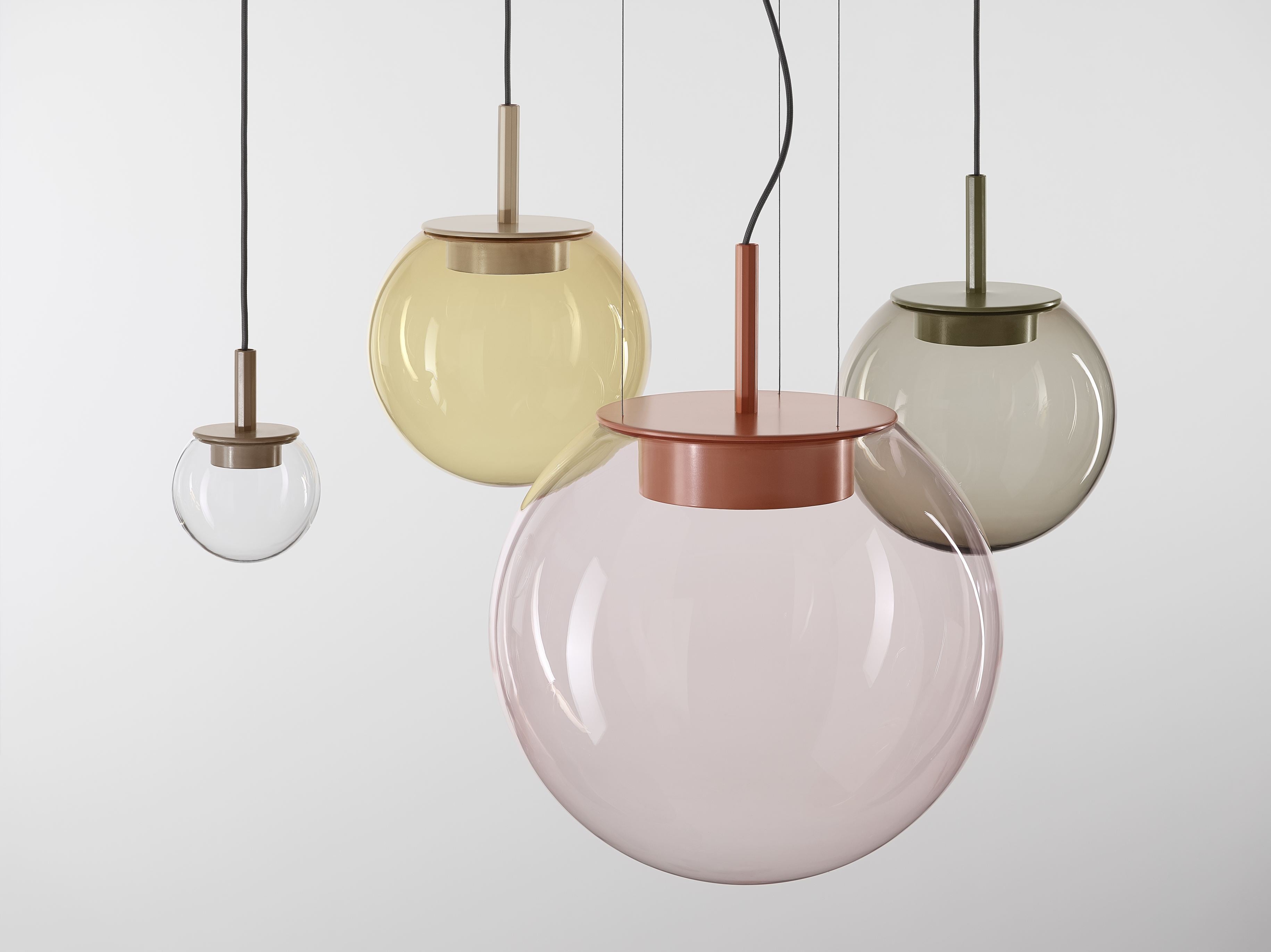 Lampa wisząca ORBIS dmuchane szkło