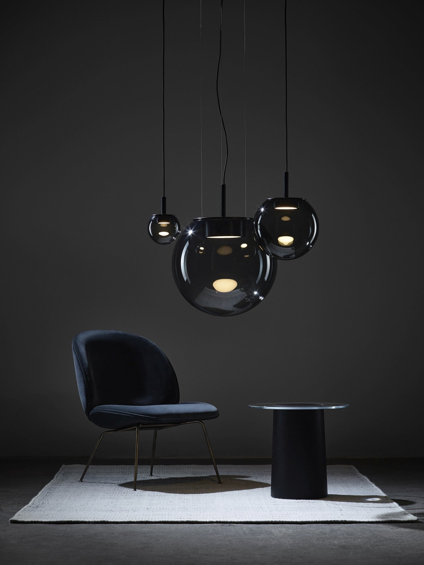 Lampa wisząca ORBIS dmuchane szkło