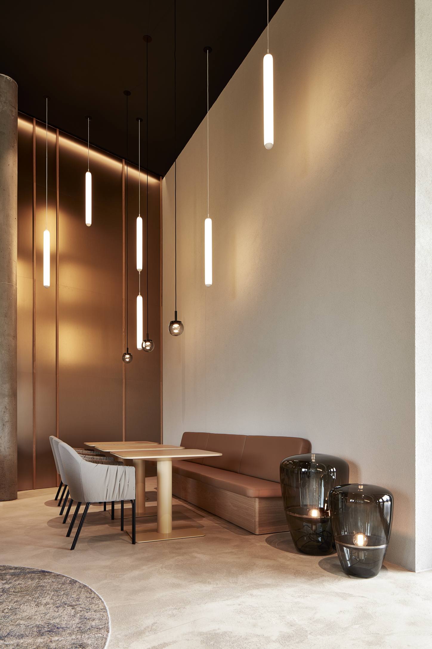 Lampa wisząca ORBIS dmuchane szkło