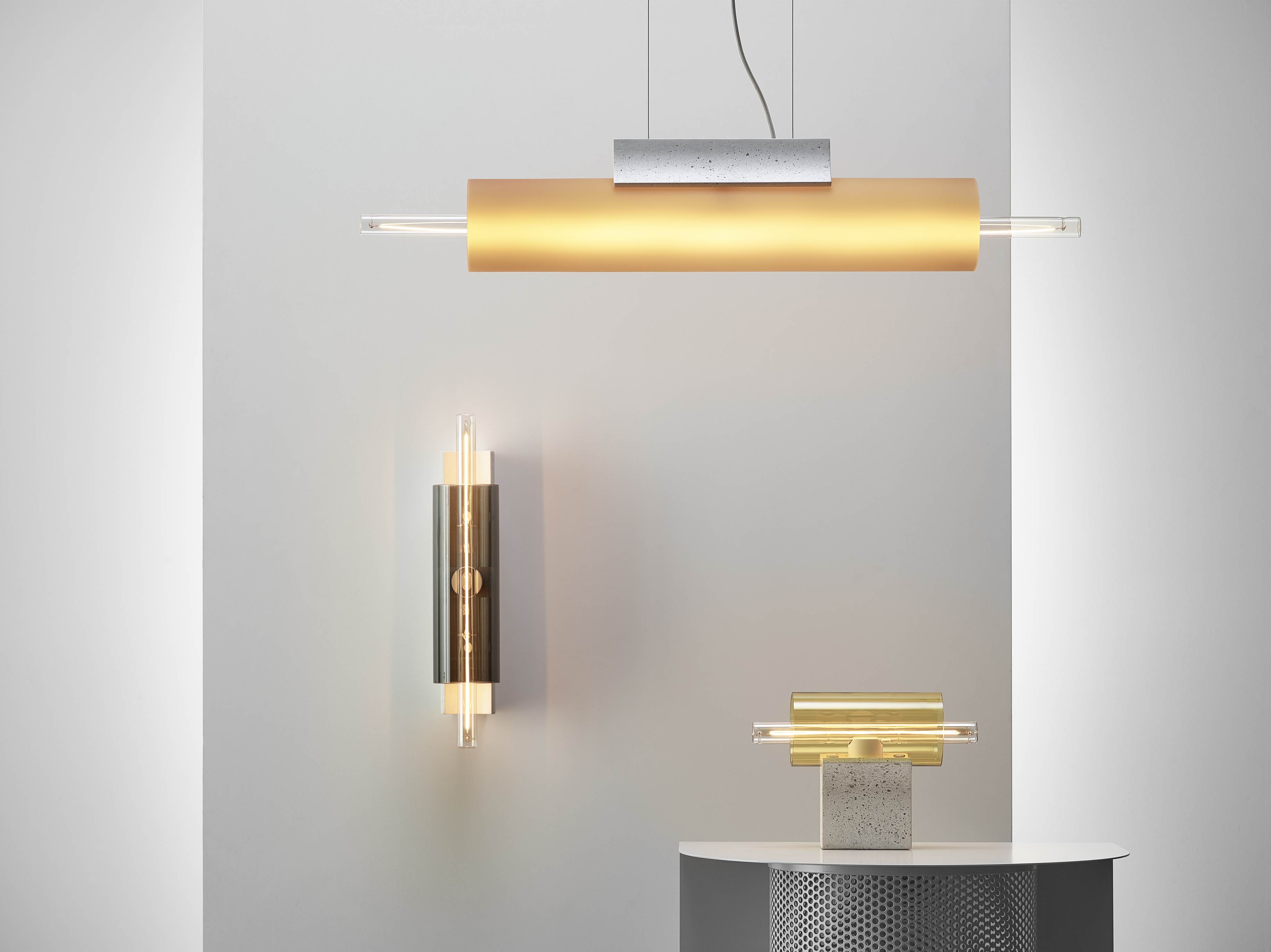 Lampa ścienna OVERLAY beton