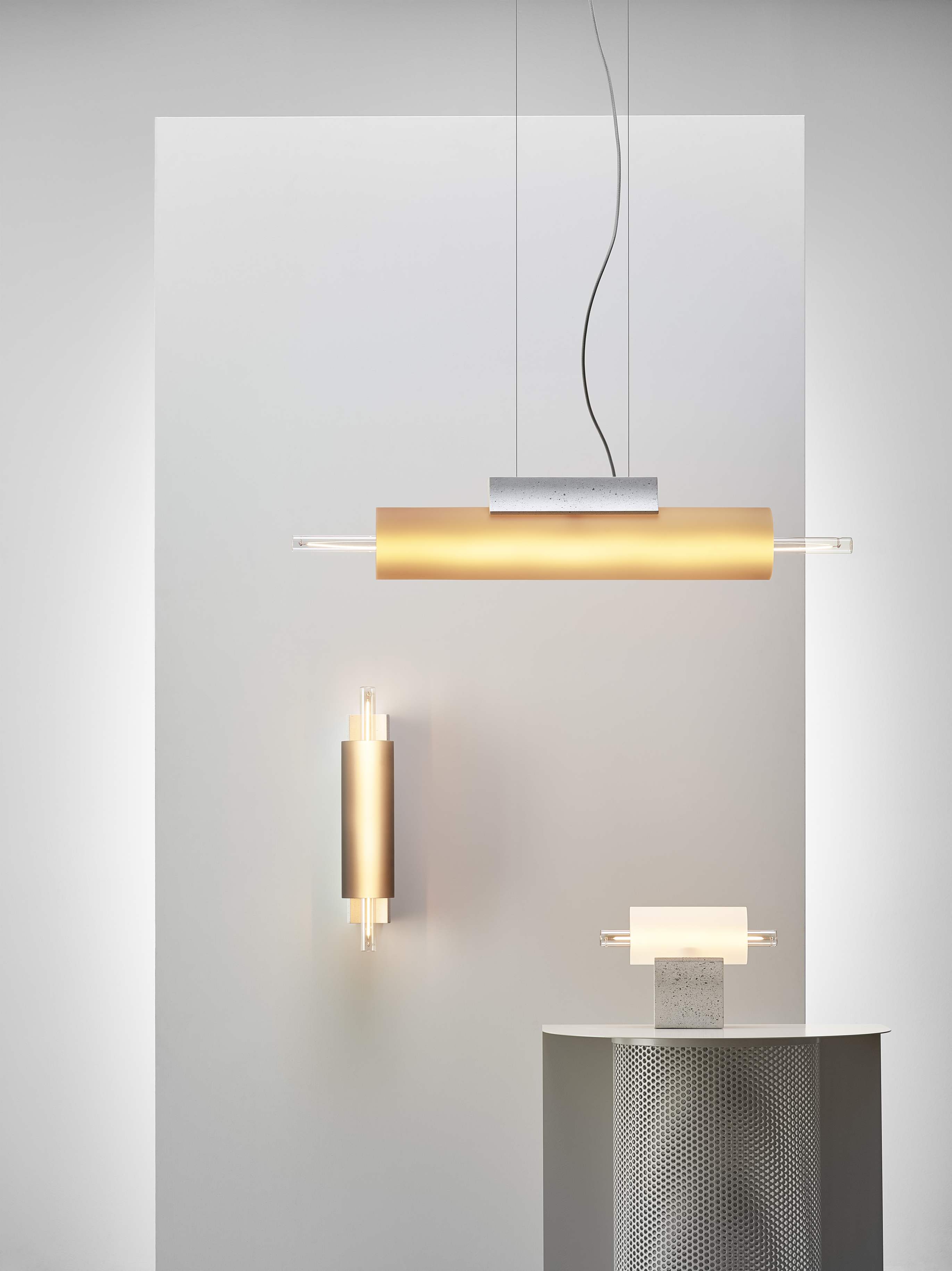 Lampa ścienna OVERLAY beton