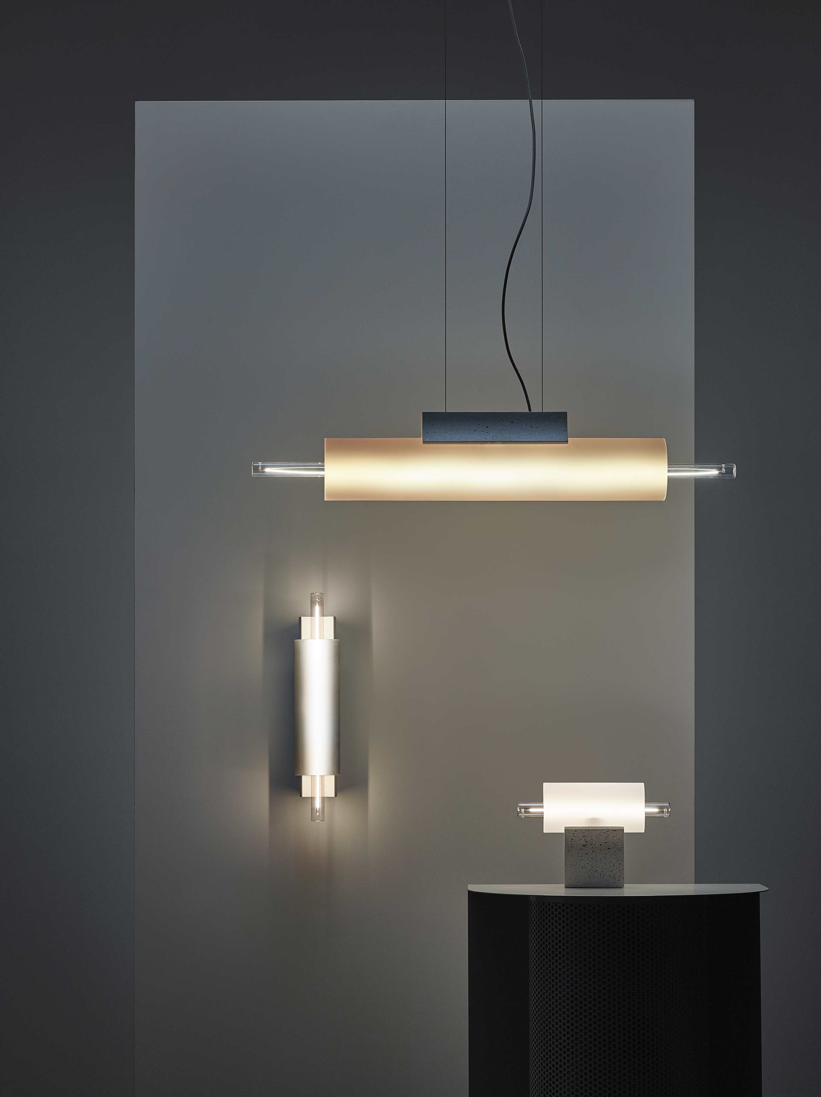 Lampa ścienna OVERLAY beton