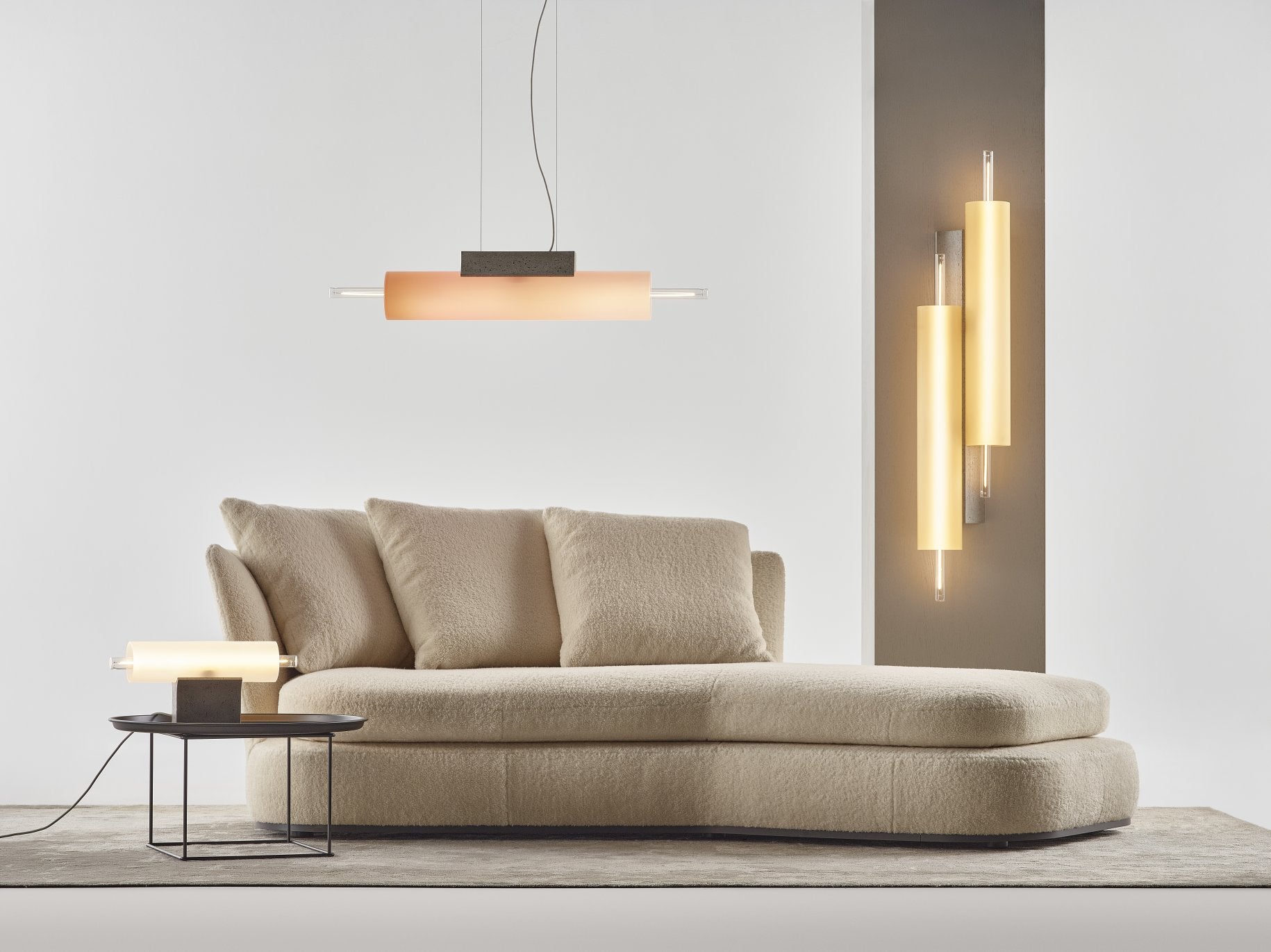 Lampa ścienna OVERLAY beton