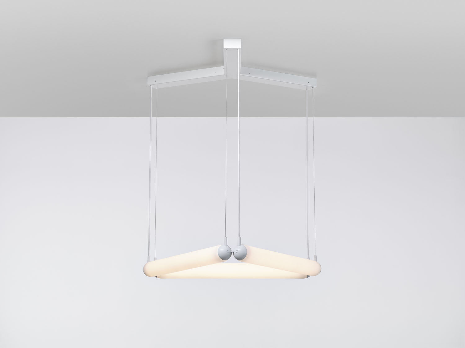 Lampa wisząca PURO CONTOUR - TRIANGLE szkło matowe