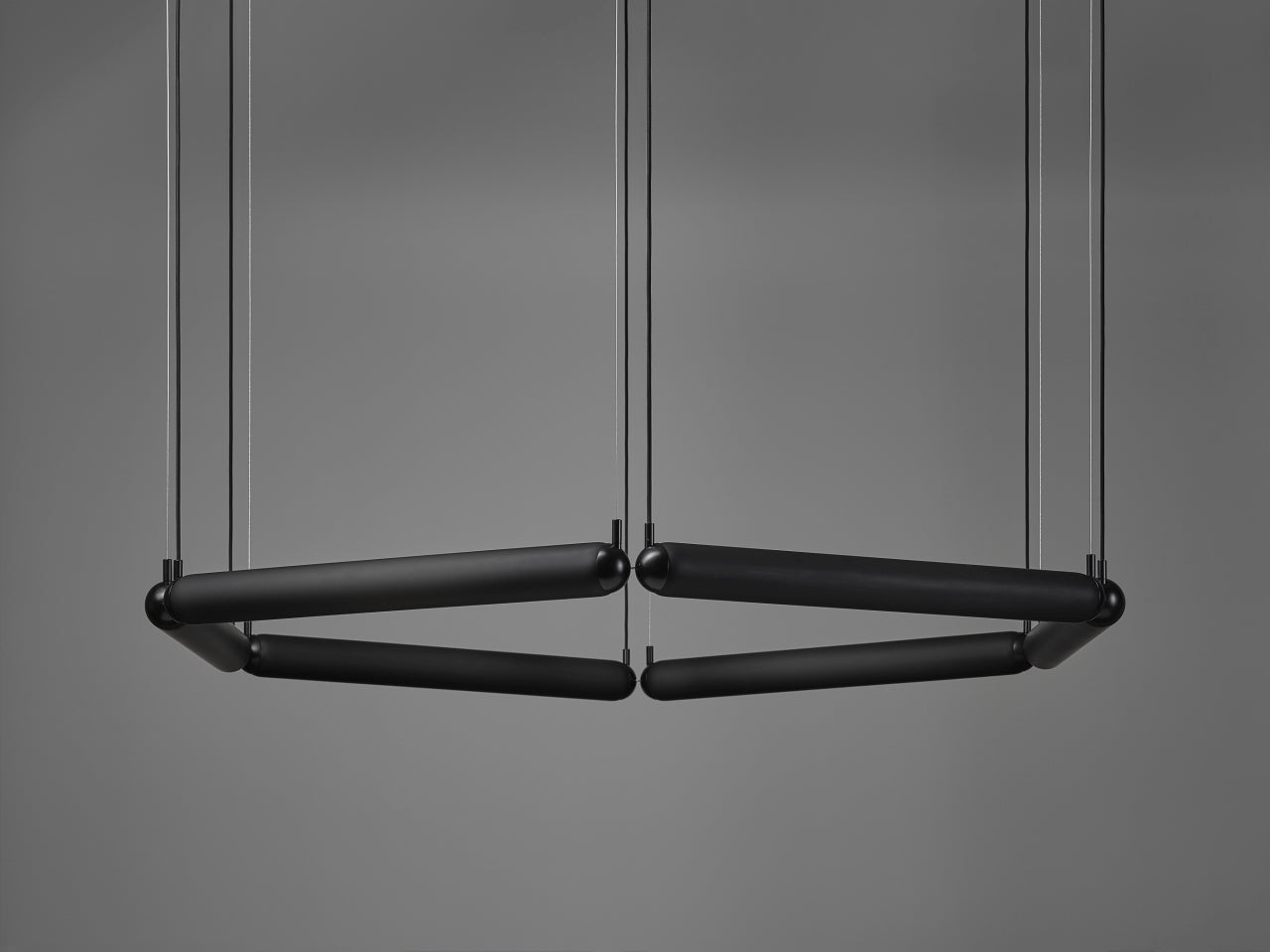 Lampa wisząca PURO CONTOUR - HEXAGON szkło matowe