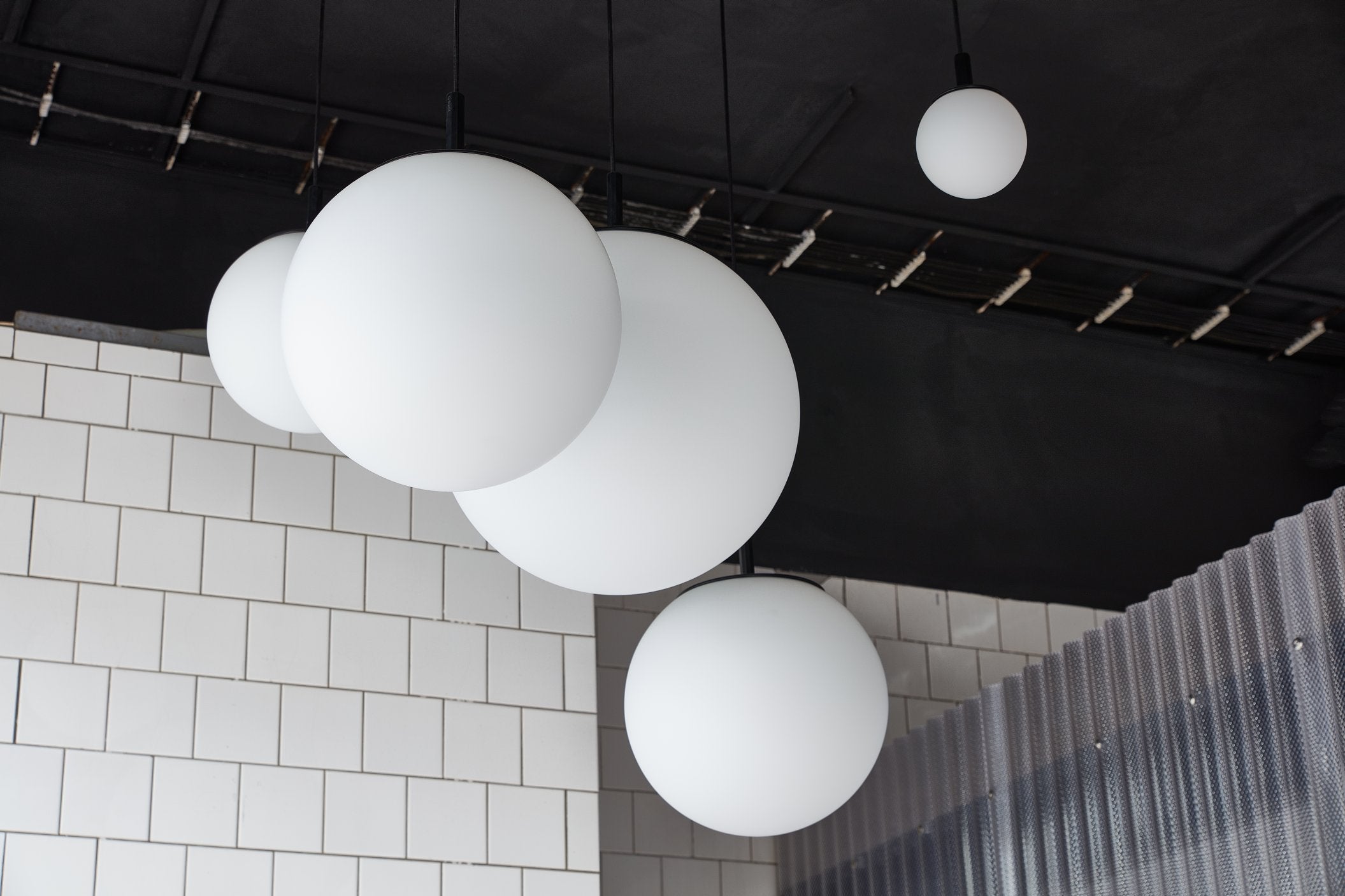Lampa wisząca SFERA szkło matowe