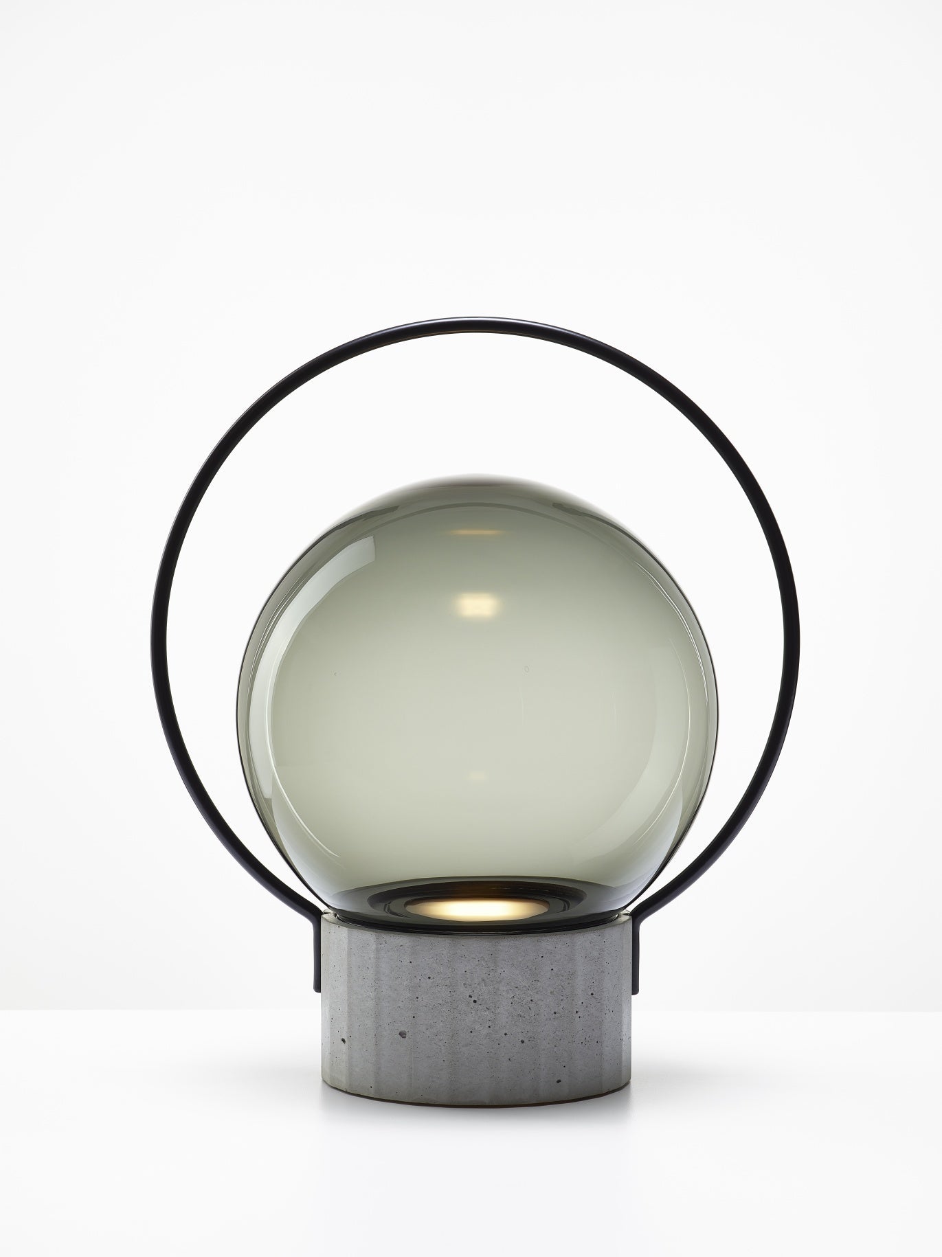 Tragbare Außen-Tischlampe SFERA PORTABLE glänzendes Glas
