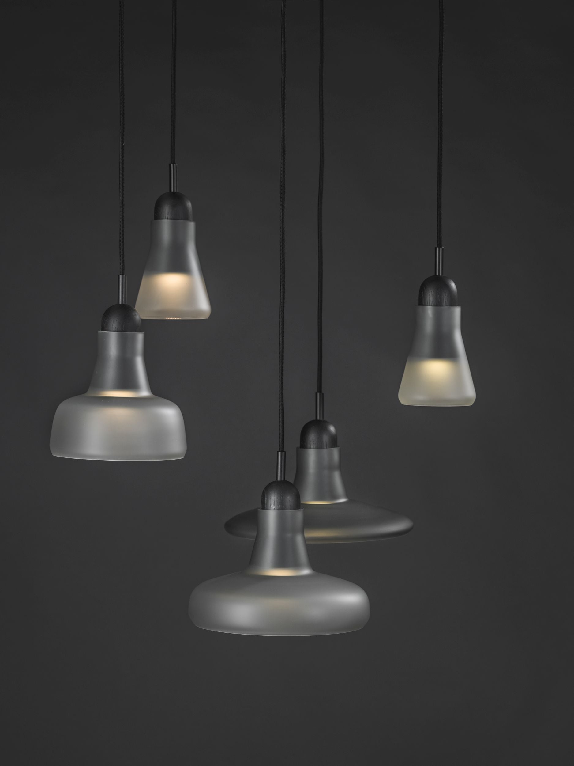 Lampa wisząca SHADOWS - SET RECTANGULAR SMALL szkło matowe