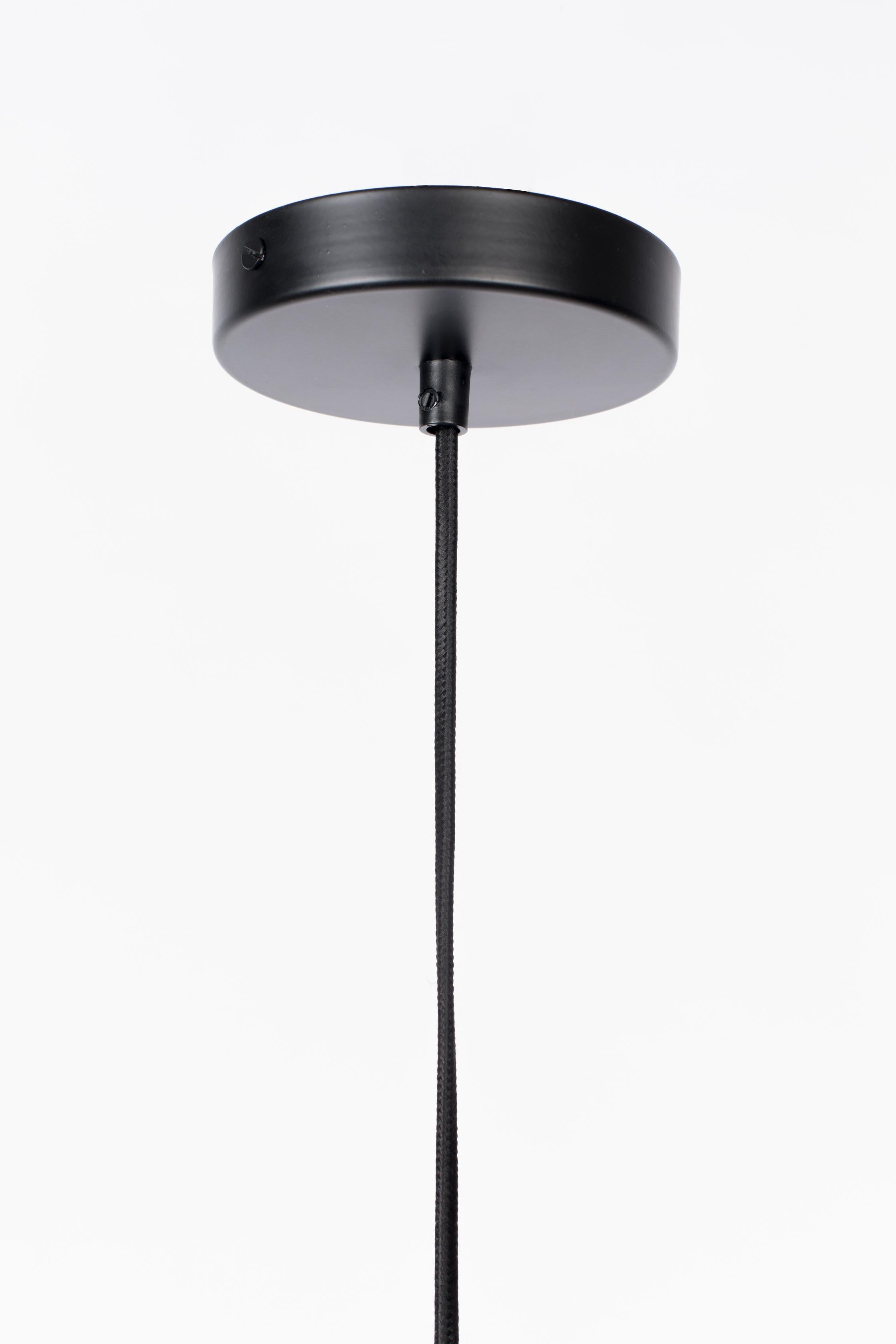 Lampa wisząca BUMBLE bordowy z czarnym wykończeniem