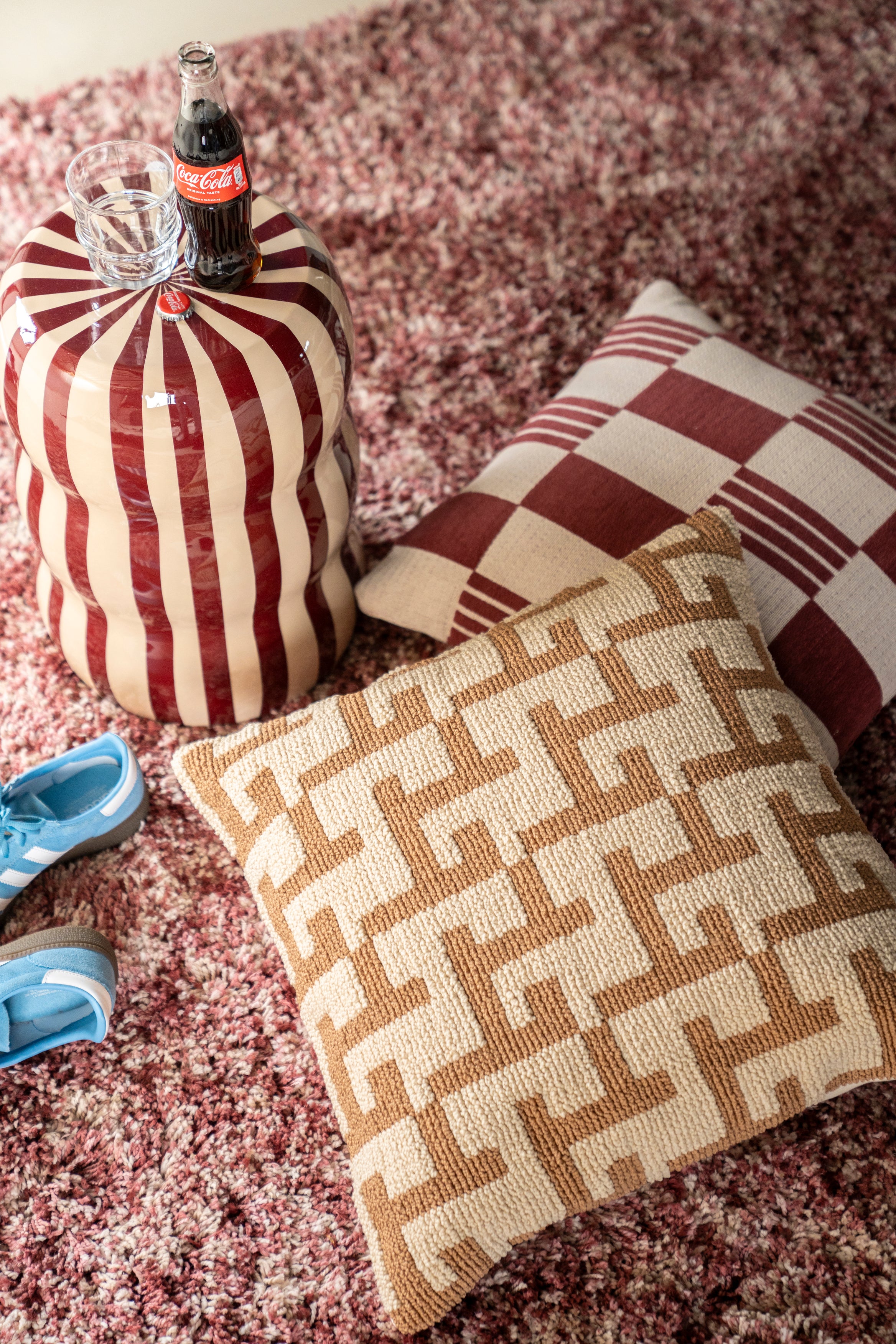 Poduszka ZIGGY musztardowy z beżowym