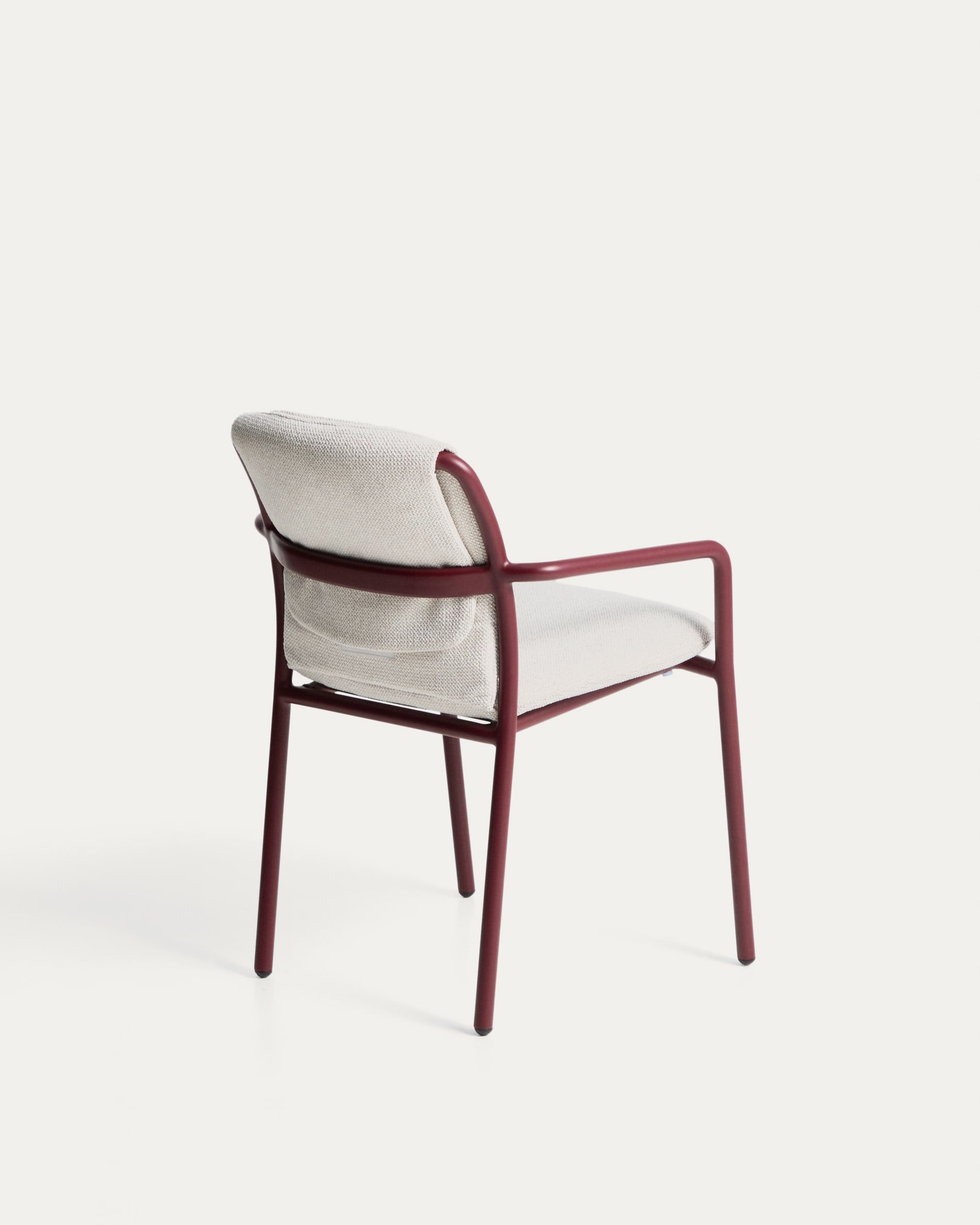 LINOSA Garden Chair Beige with Burgundy Base