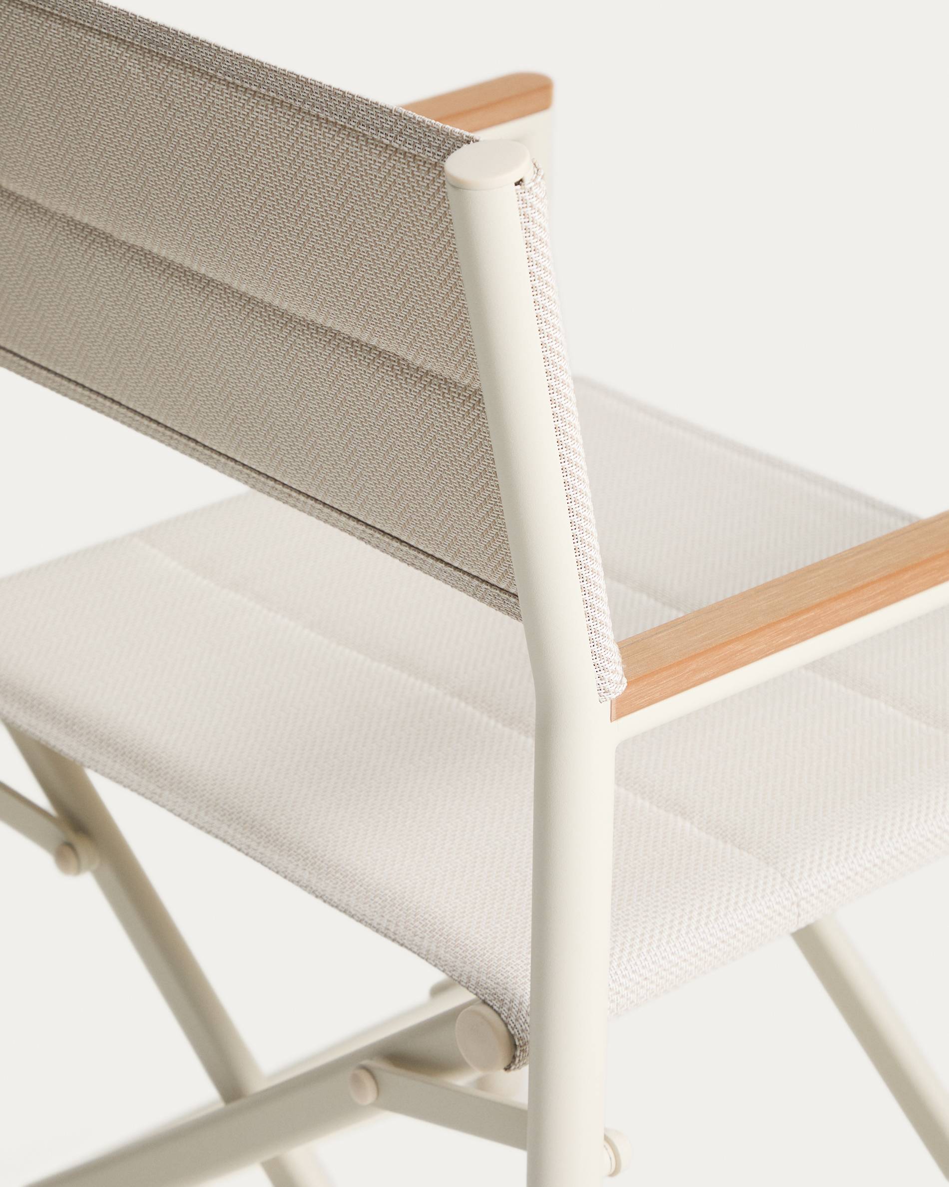 Krzesło ogrodowe składane TISNO ecru