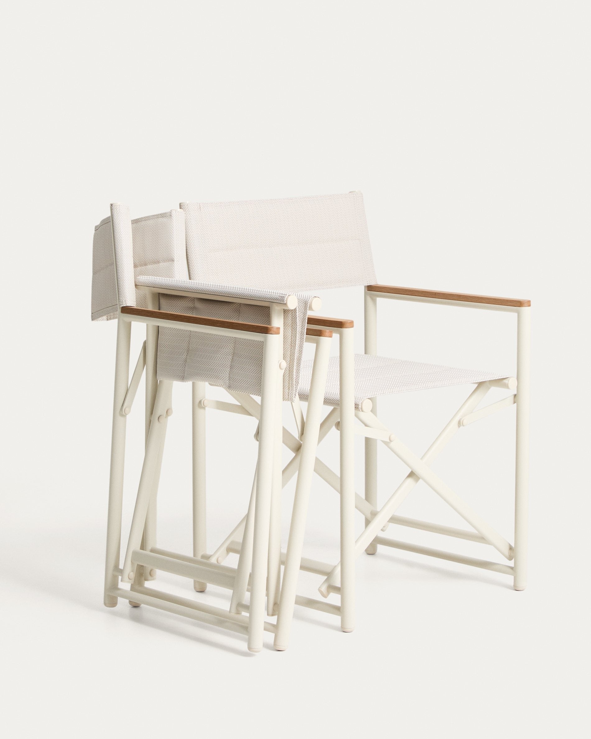 Krzesło ogrodowe składane TISNO ecru