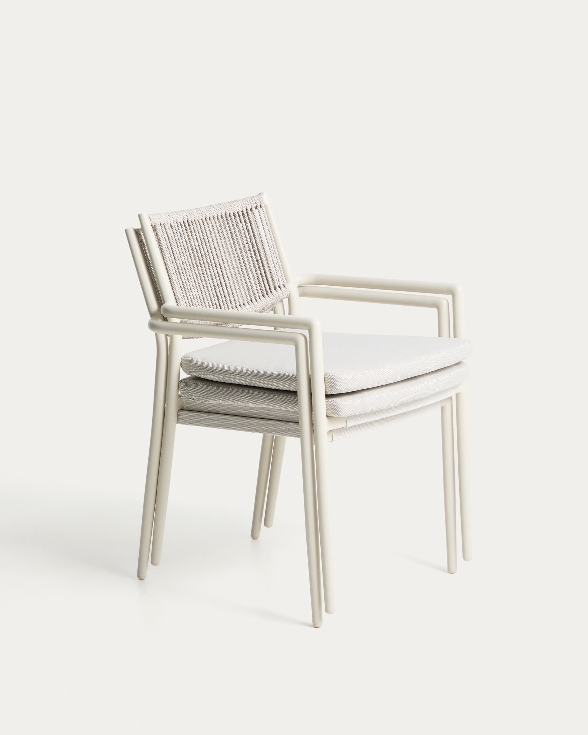 ARGASI ecru garden chair