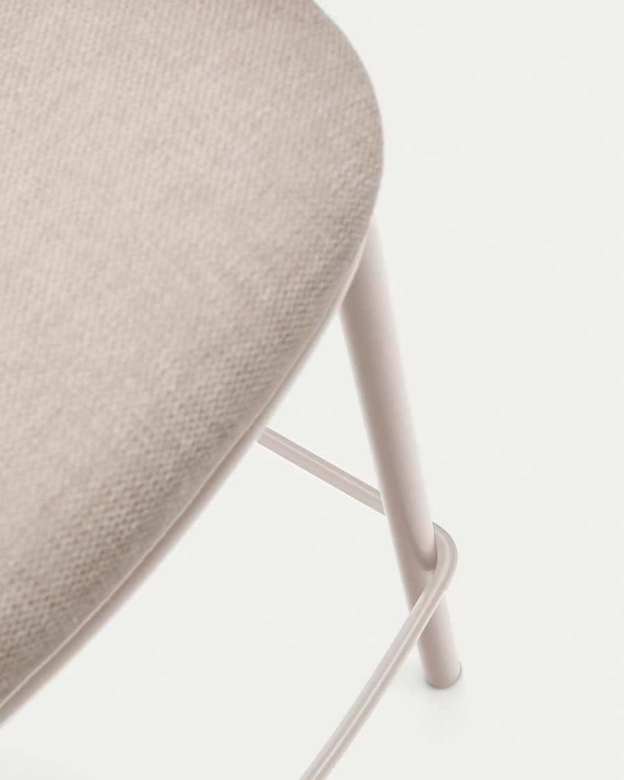 MAINA Bar Stool Beige Chenille