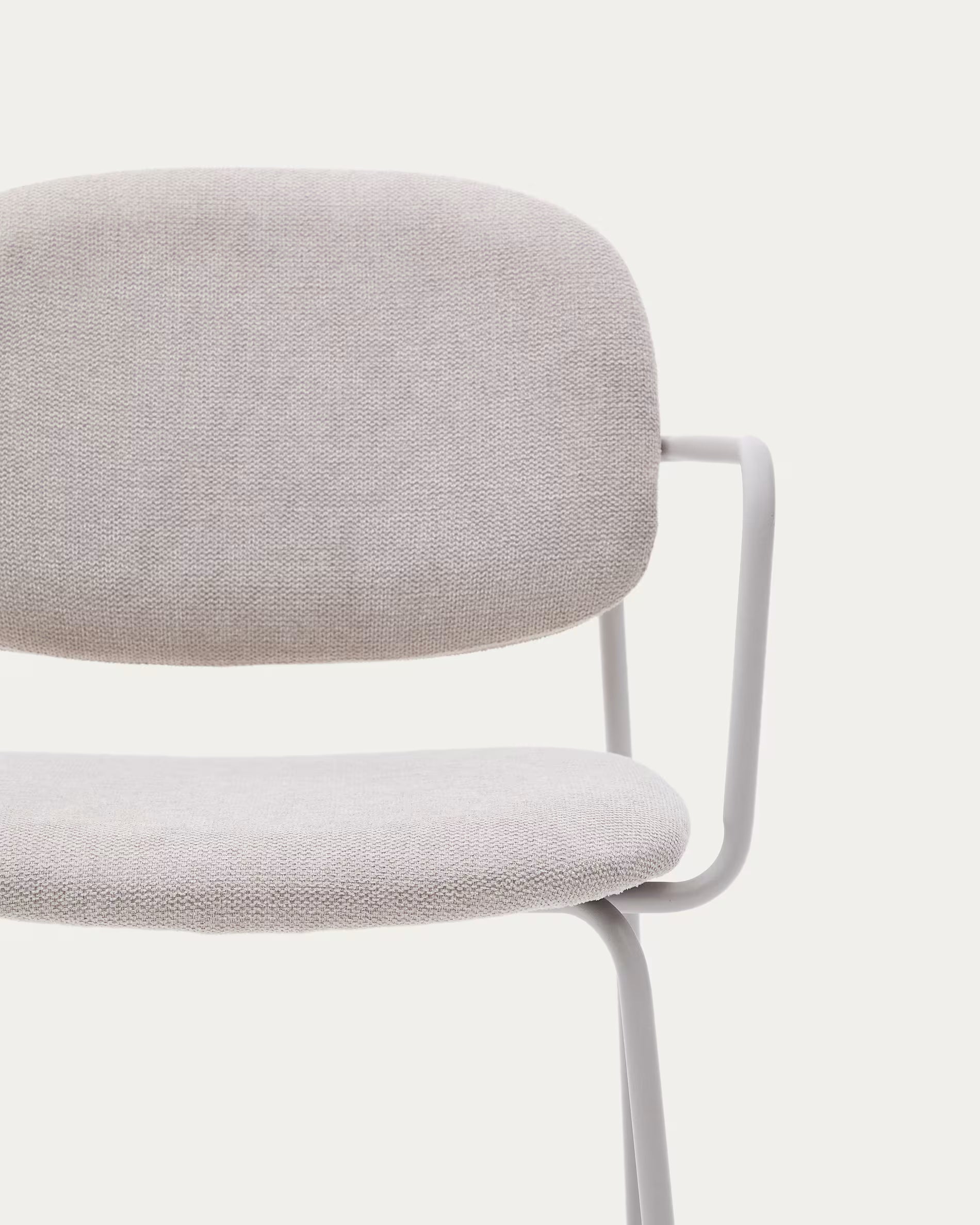 Krzesło z podłokietnikami MELI szarobeżowy